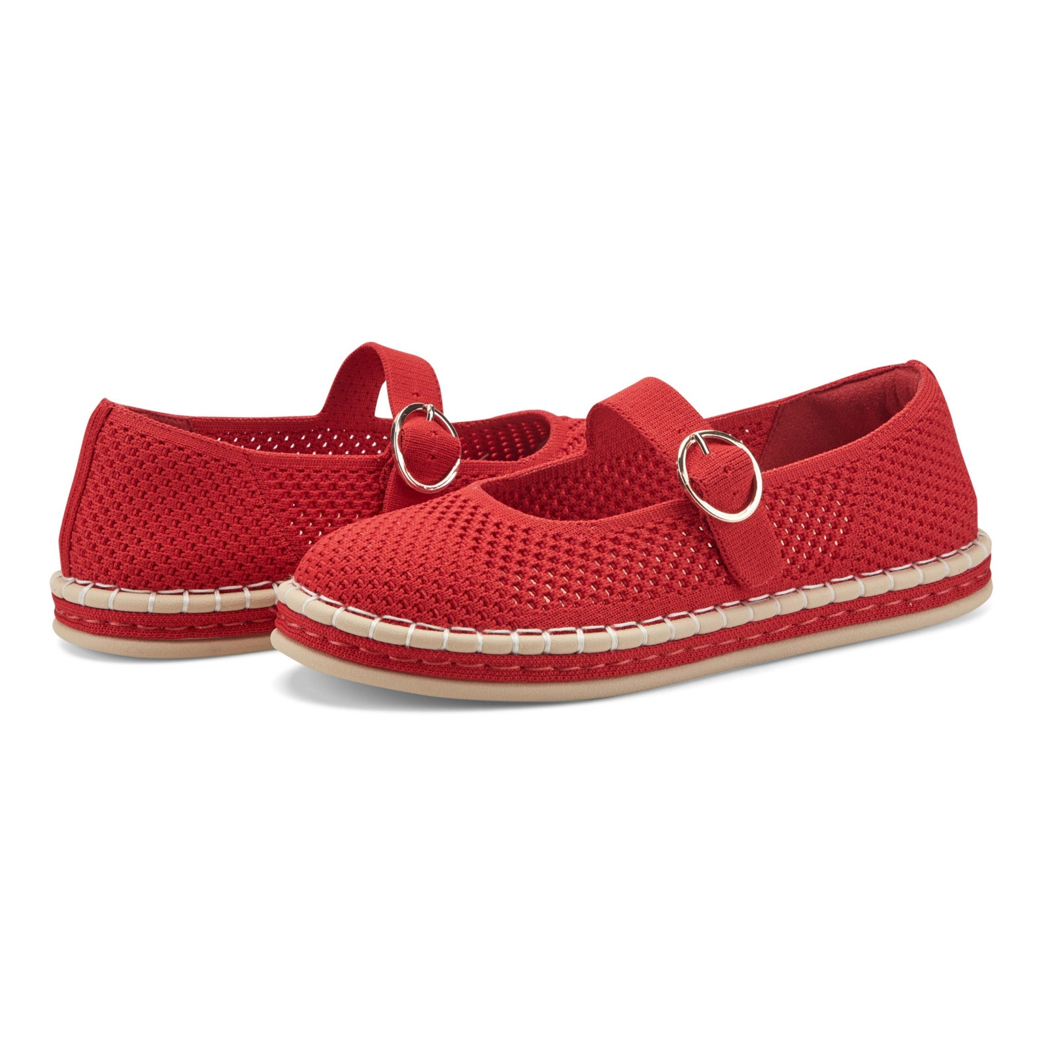 Easy Spirit Francene Cushioned Arch-Support Women's Mary Jane - Medium Red - 7