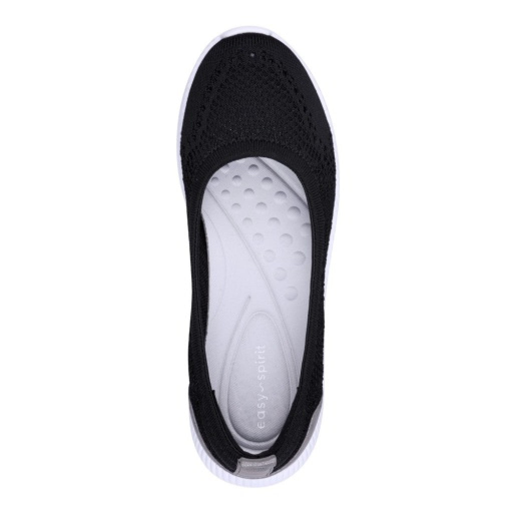 Easy Spirit Glitz Walking Athletic Cushioned Arch-Support Women's Walking Shoe - Black - 5
