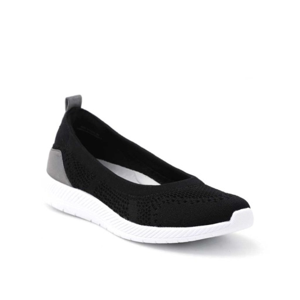 Easy Spirit Glitz Walking Athletic Cushioned Arch-Support Women's Walking Shoe - Black - 6