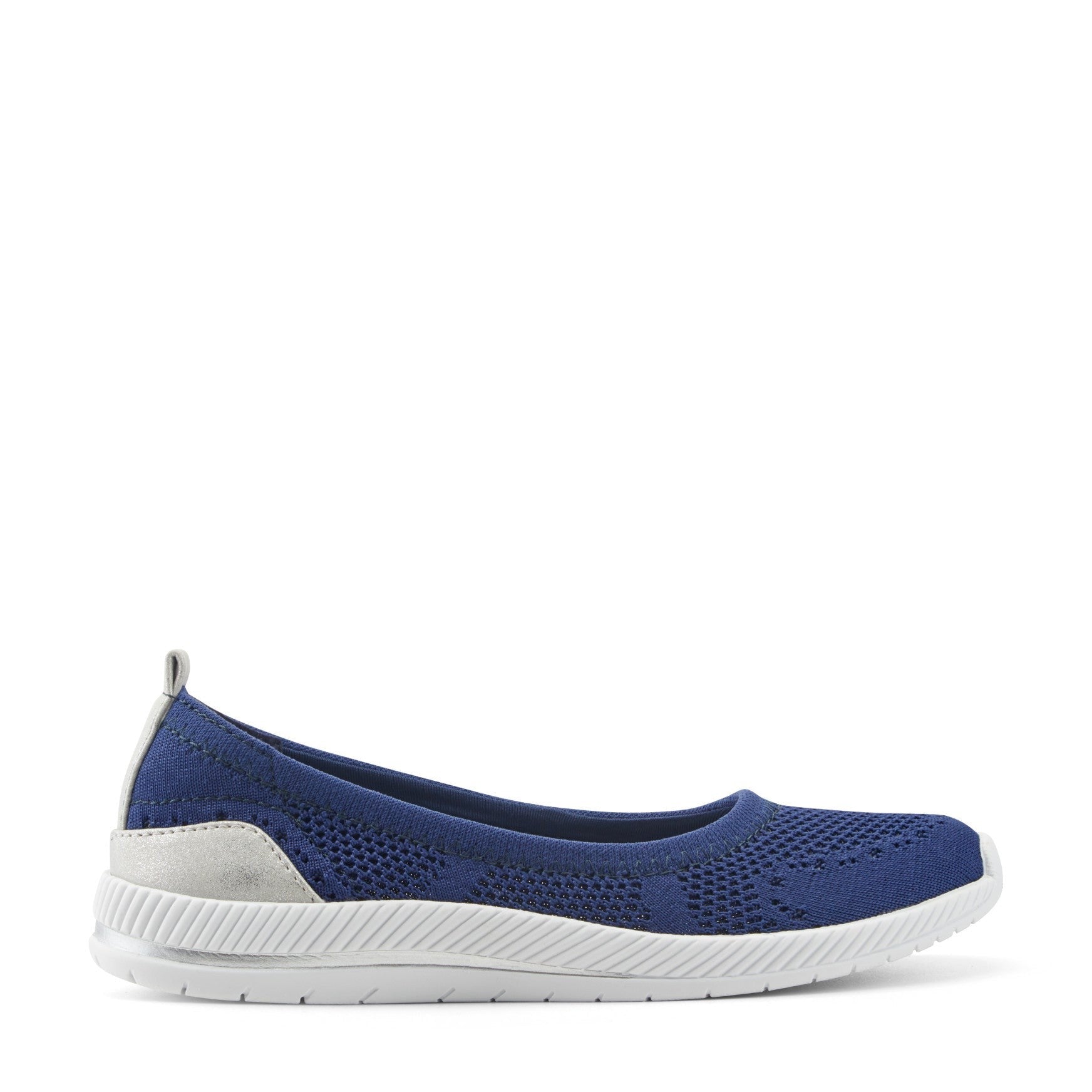 Easy Spirit Glitz Walking Athletic Cushioned Arch-Support Women's Walking Shoe - Dark Blue Knit - 1
