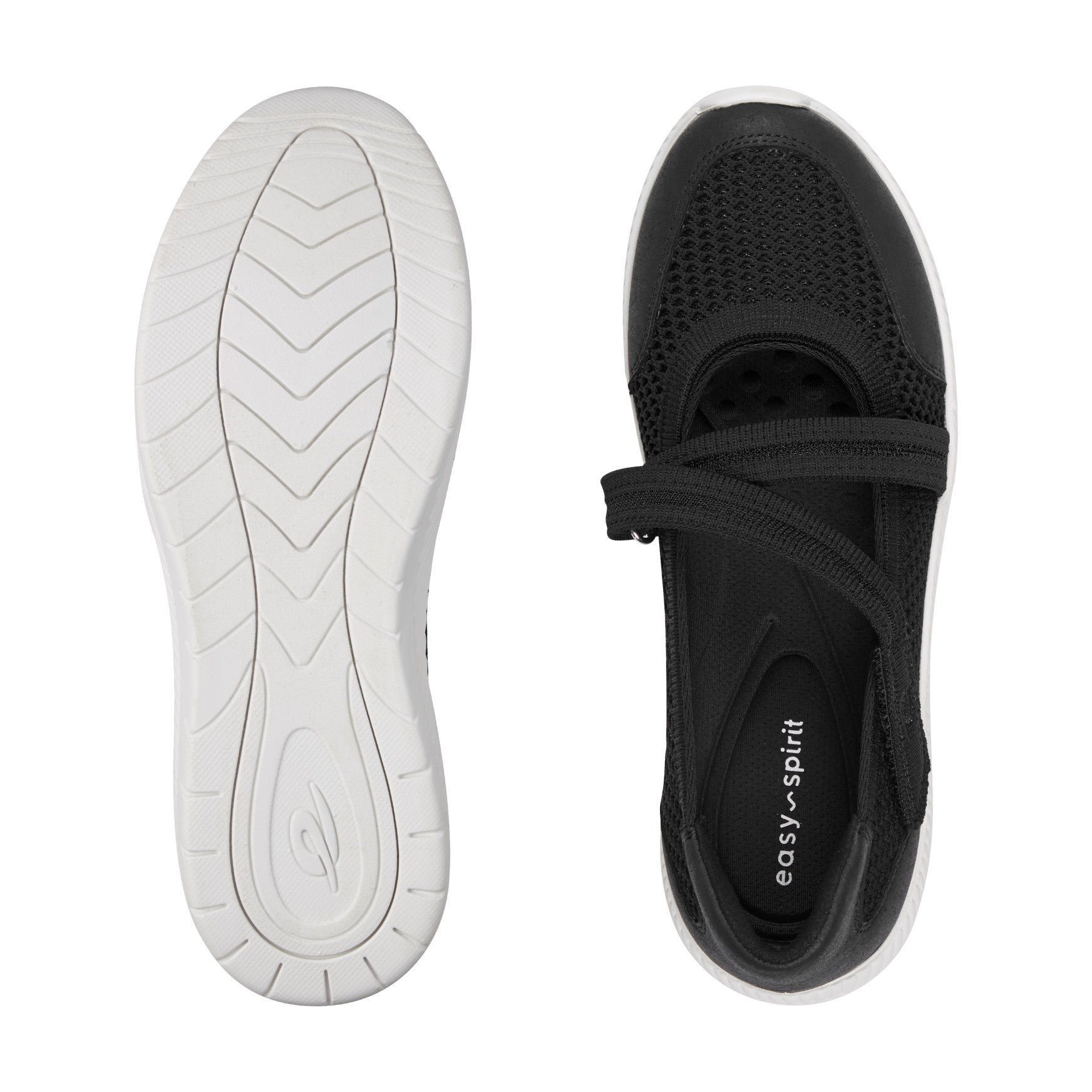 Easy Spirit Gwynn Mary Jane Cushioned Arch Support Women's Walking Shoe - Black - 5