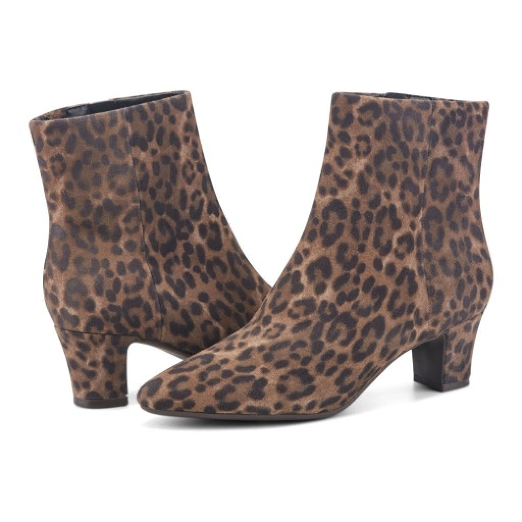 Easy Spirit Isra Cushioned Arch-Support Pointed Women's Bootie - All Dark Brown - 6