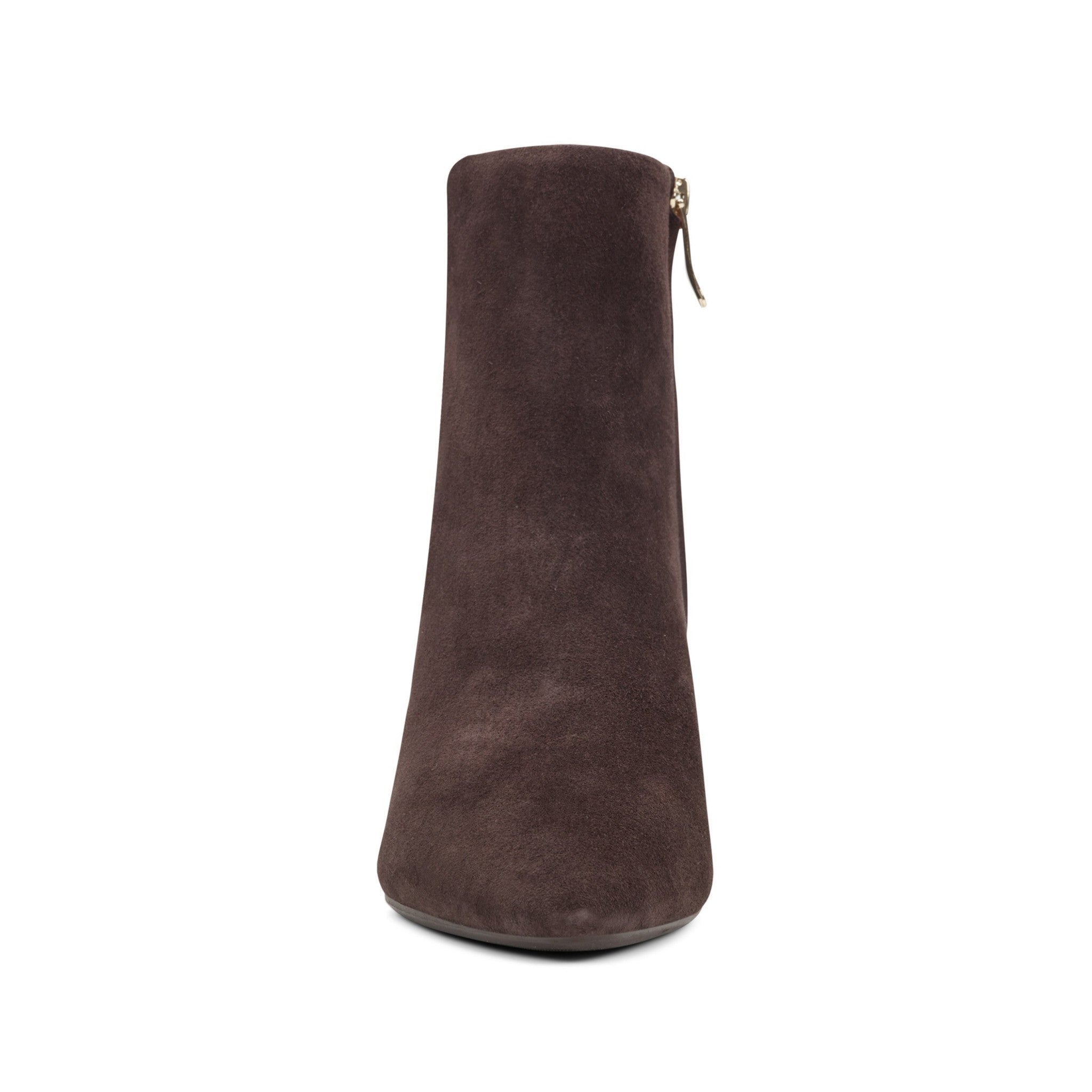 Easy Spirit Isra Cushioned Arch-Support Pointed Women's Bootie - Dark Brown Suede - 3