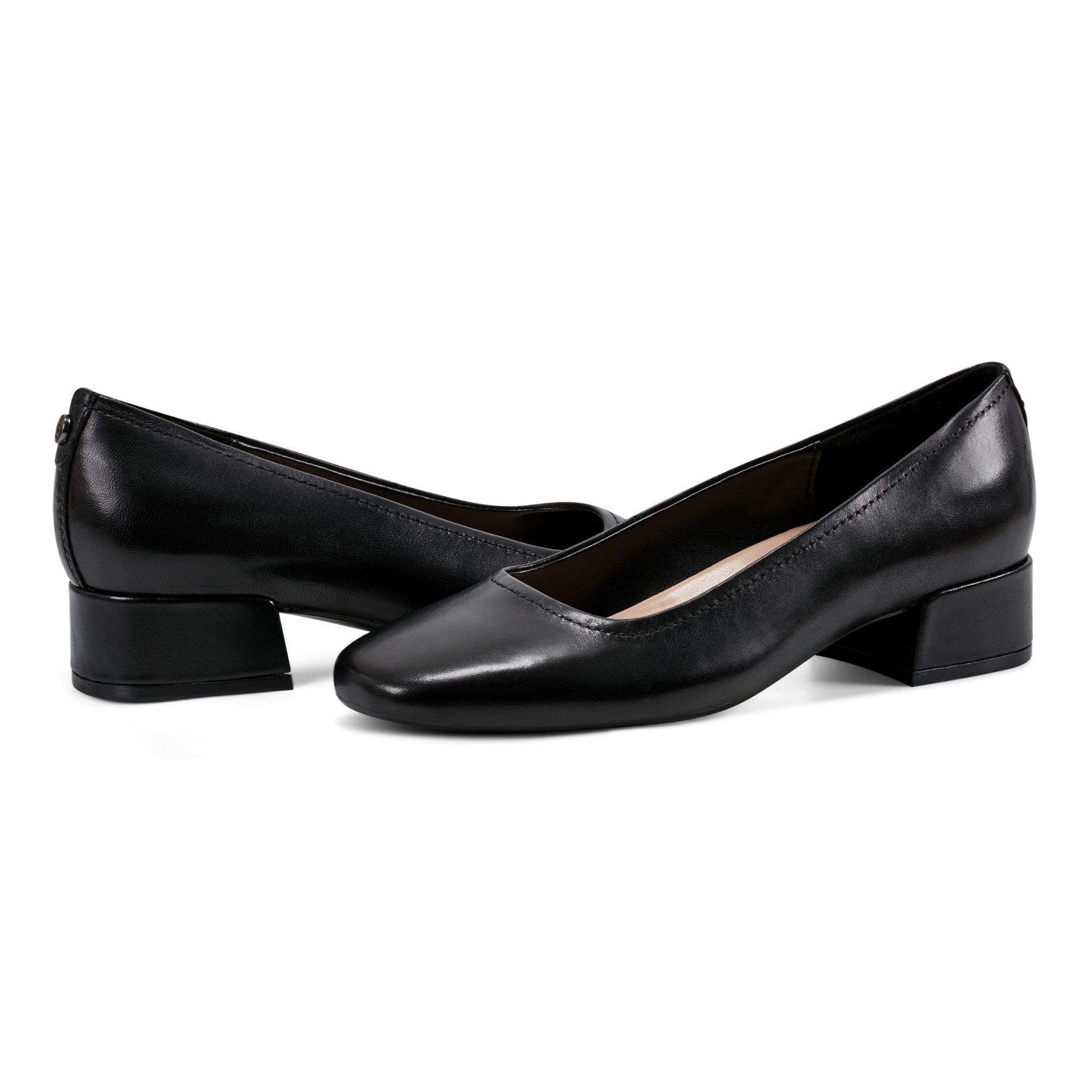 Easy Spirit Jain Cushioned Arch Support Women's Dress Pump - Black Leather - 7