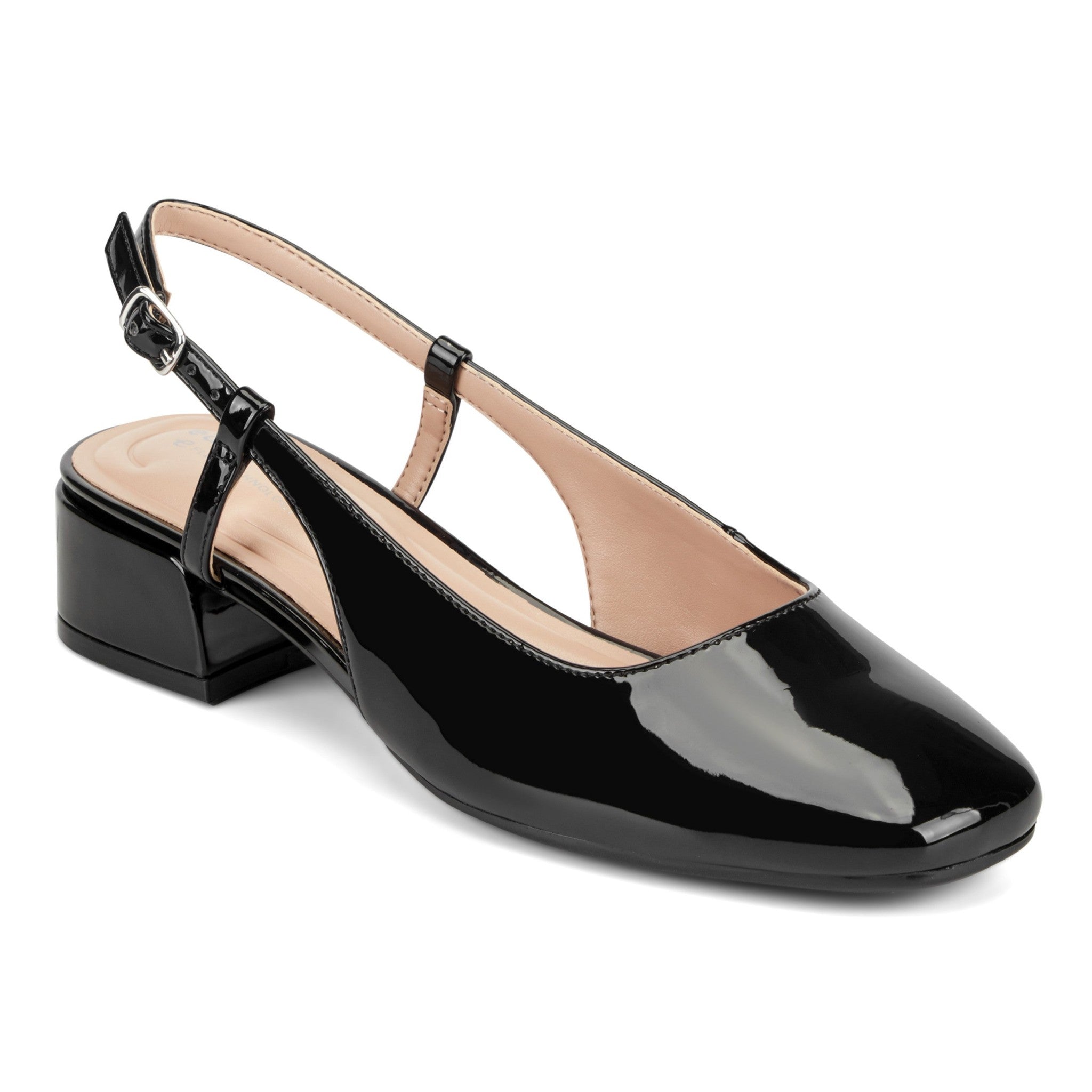 Easy Spirit Jaziel Cushioned Slingback with Arch Support Women's Dress Pump - Black - 2