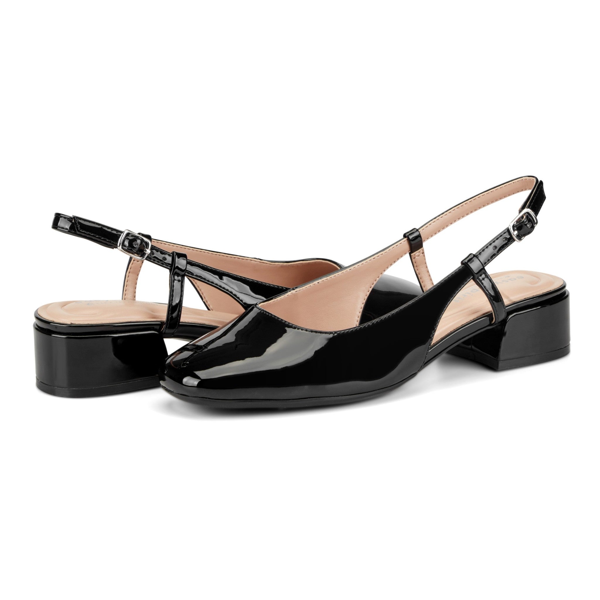 Easy Spirit Jaziel Cushioned Slingback with Arch Support Women's Dress Pump - Black - 7