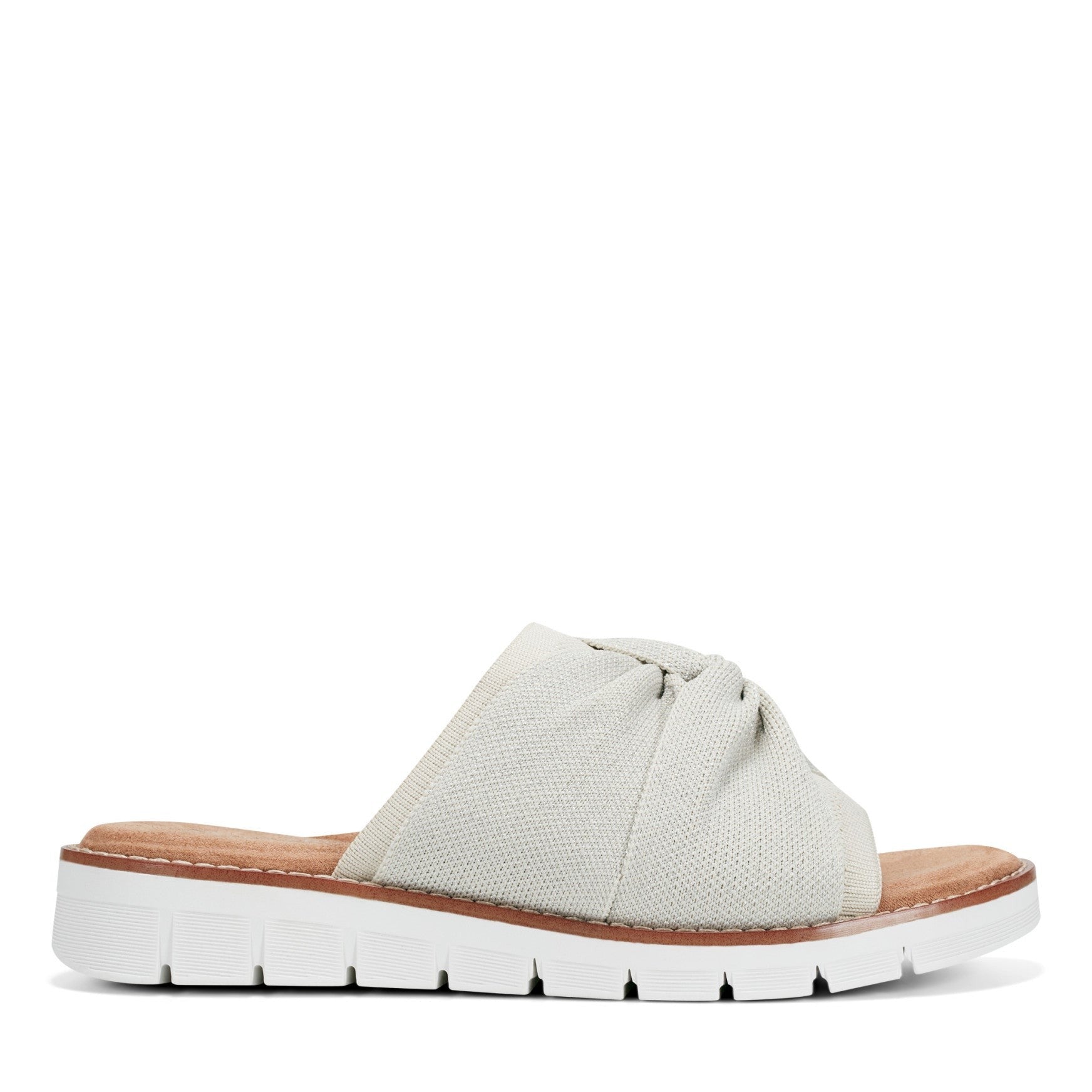 Easy Spirit Josy Knotted Cushioned Arch-Support Slide Women's Slide Sandal - Ivory - 1