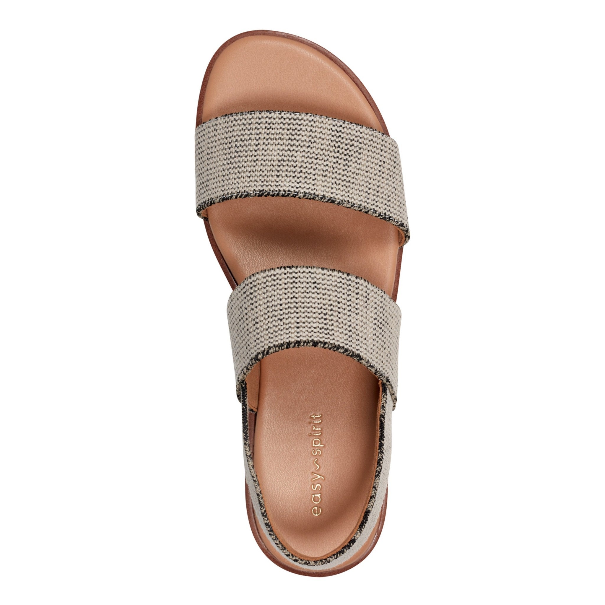Easy Spirit Lana Cushioned Slingback with Arch Support Women's Flat Sandal - Light Natural - 5