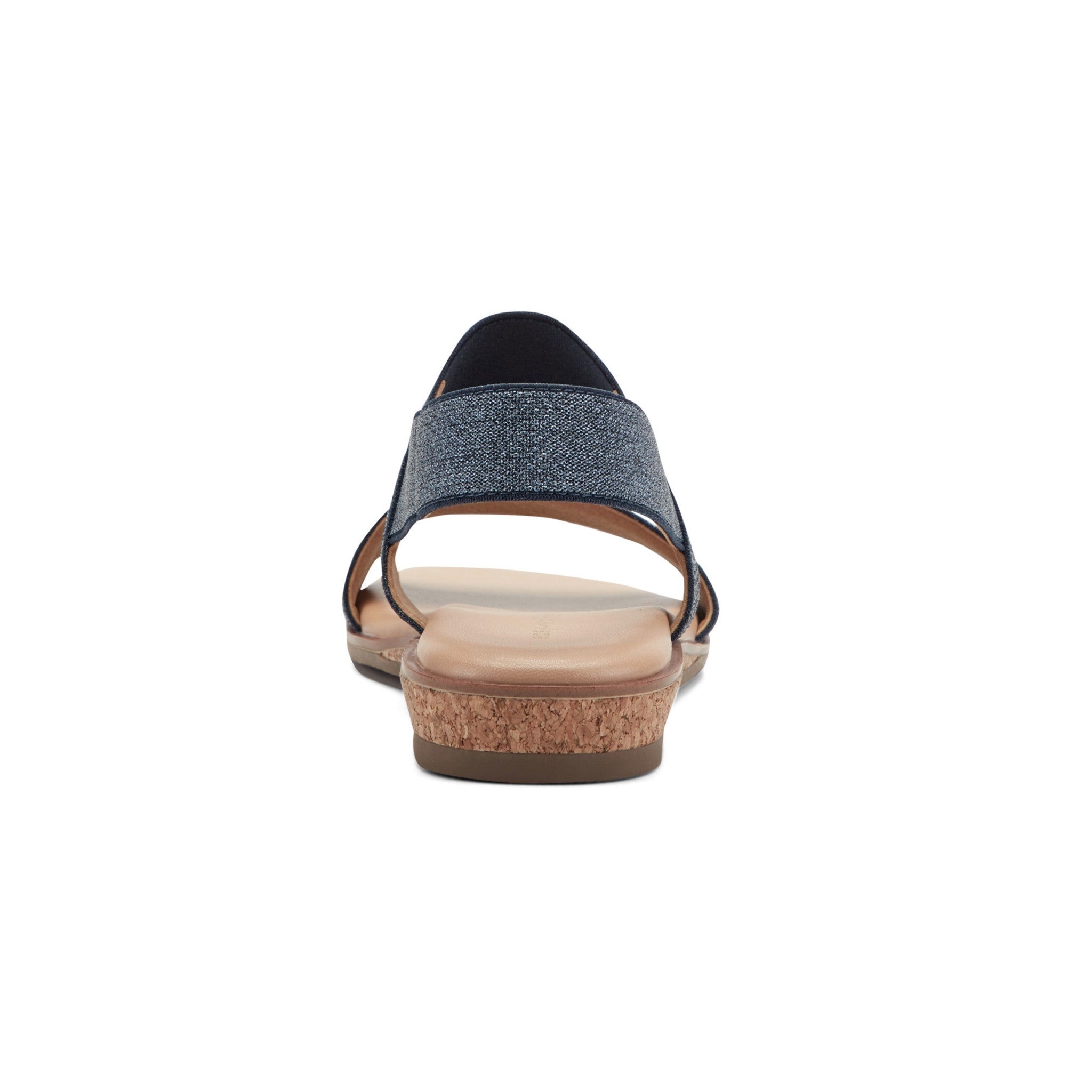 Easy Spirit Lana Cushioned Slingback with Arch Support Women's Flat Sandal - Navy - 4