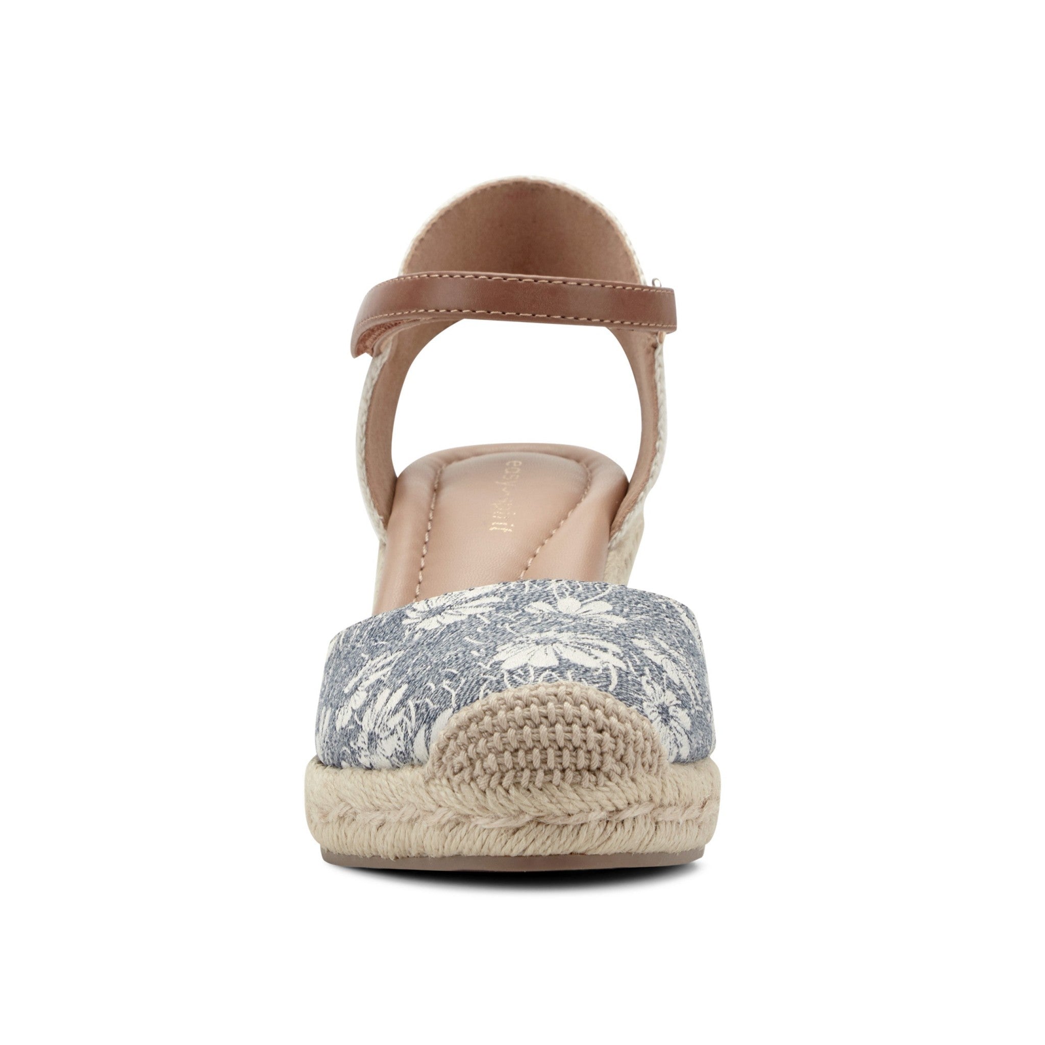 Easy Spirit Makaylie Cushioned Arch Support Wedge Women's Wedge Dress - Blue Floral/natural - 3
