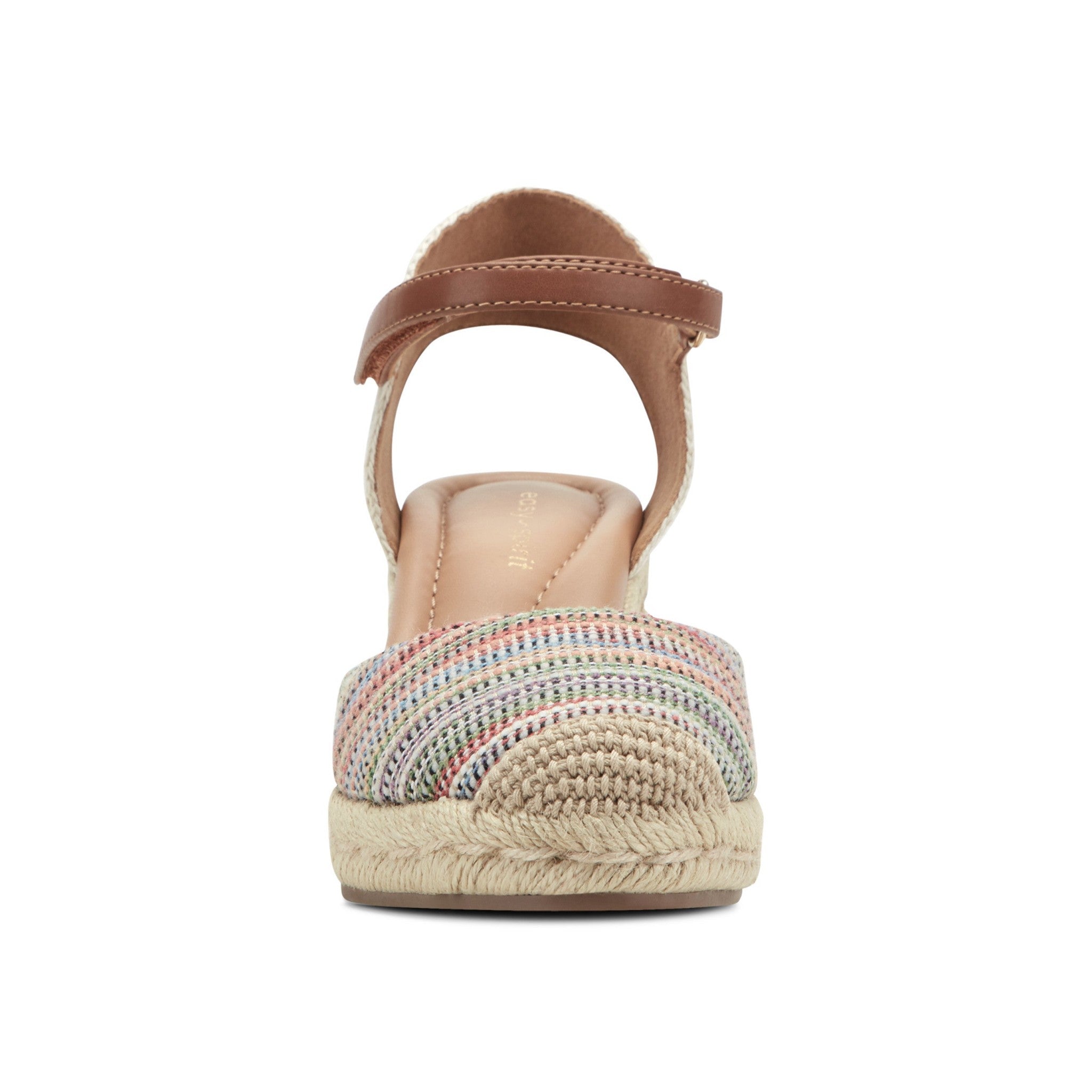 Easy Spirit Makaylie Cushioned Arch Support Wedge Women's Wedge Dress - Striped/natural Multi - 3