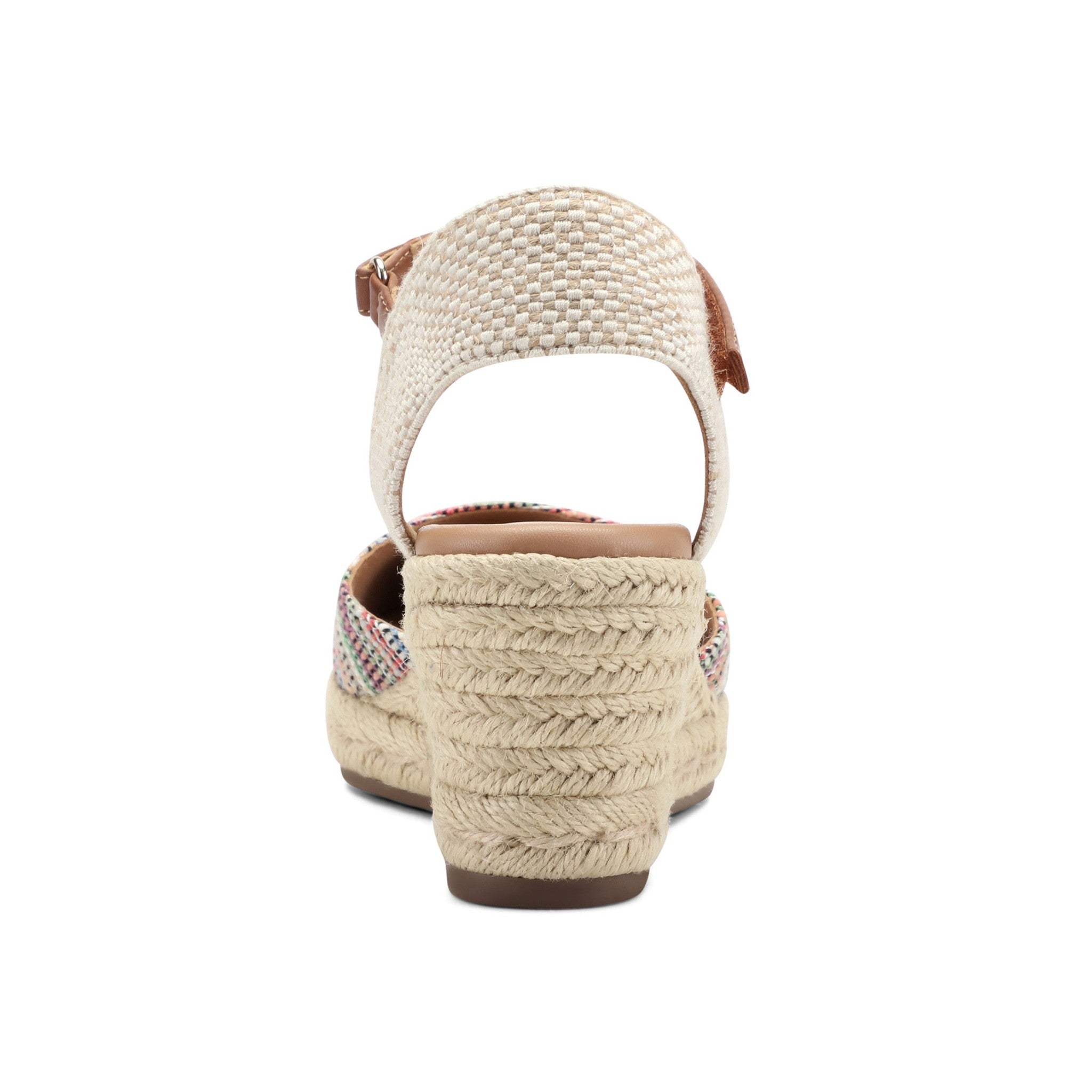 Easy Spirit Makaylie Cushioned Arch Support Wedge Women's Wedge Dress - Striped/natural Multi - 4