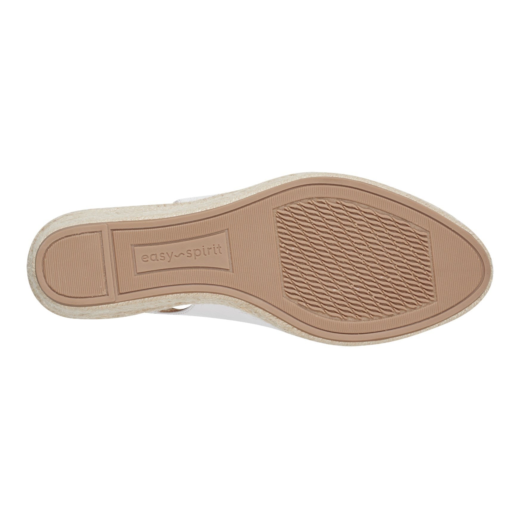 Easy Spirit Margie Cushioned Arch-Support Wedge Women's Sandal - White Leather - 6