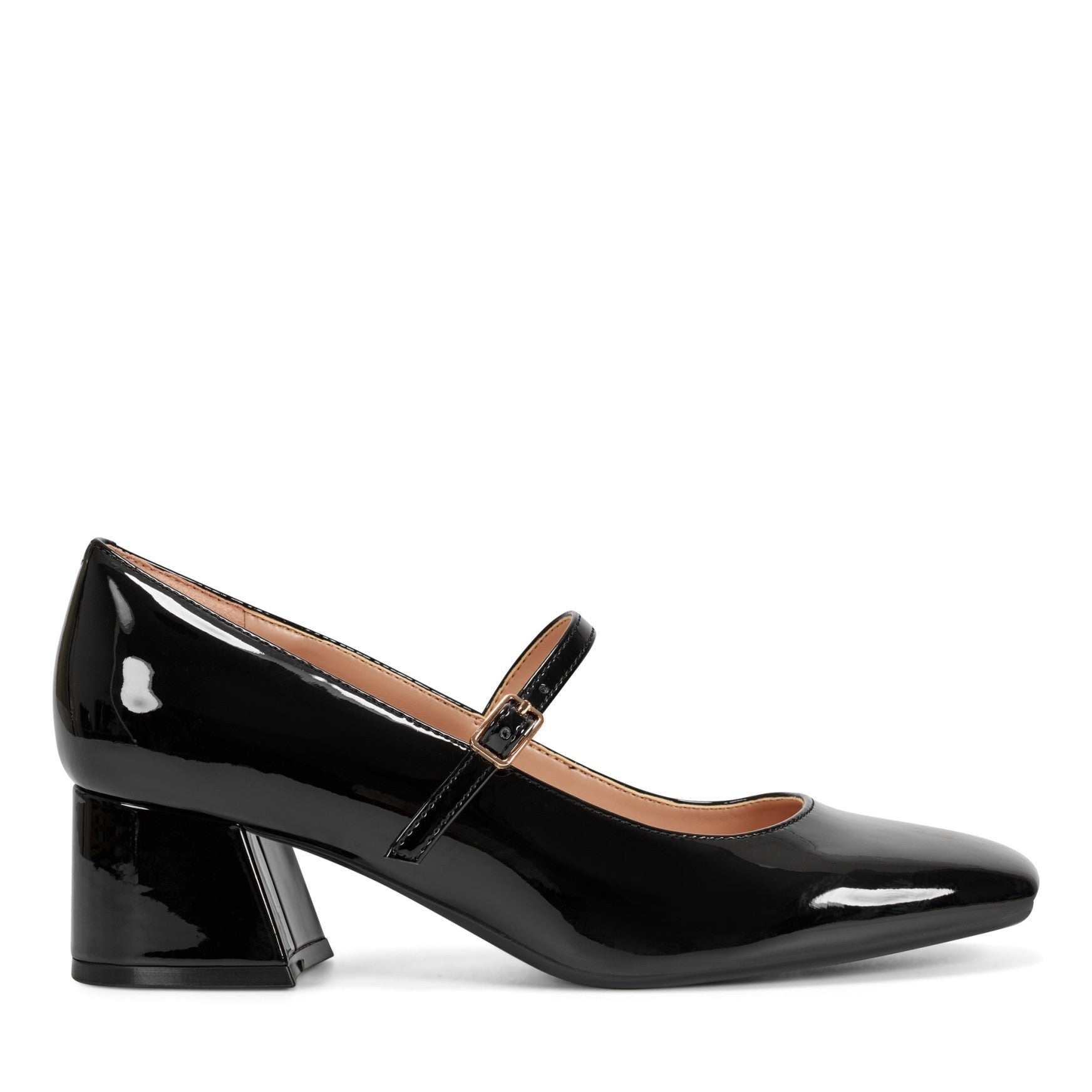 Easy Spirit Marlay Cushioned Arch Support Women's Mary Jane Pump - Black Patent - 1