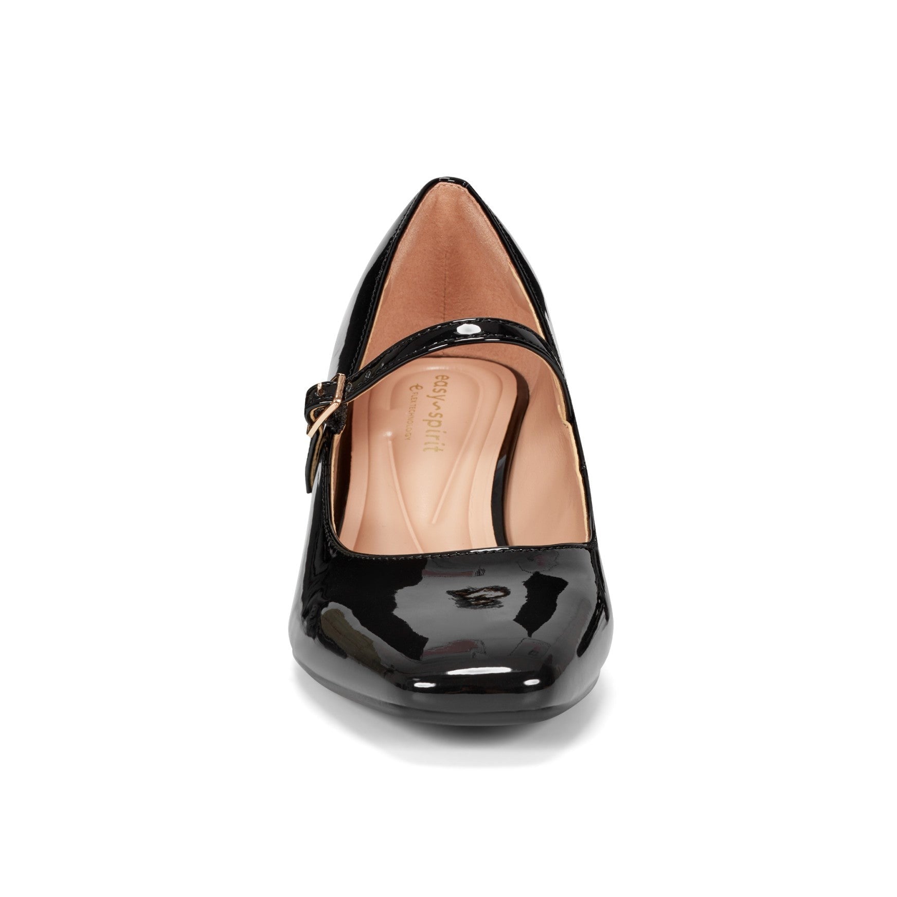 Easy Spirit Marlay Cushioned Arch Support Women's Mary Jane Pump - Black Patent - 3