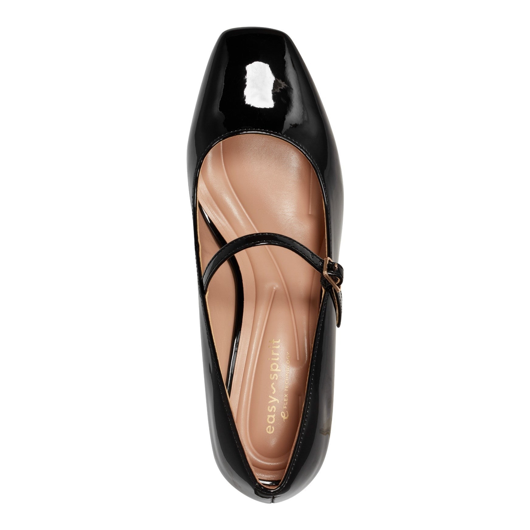 Easy Spirit Marlay Cushioned Arch Support Women's Mary Jane Pump - Black Patent - 5