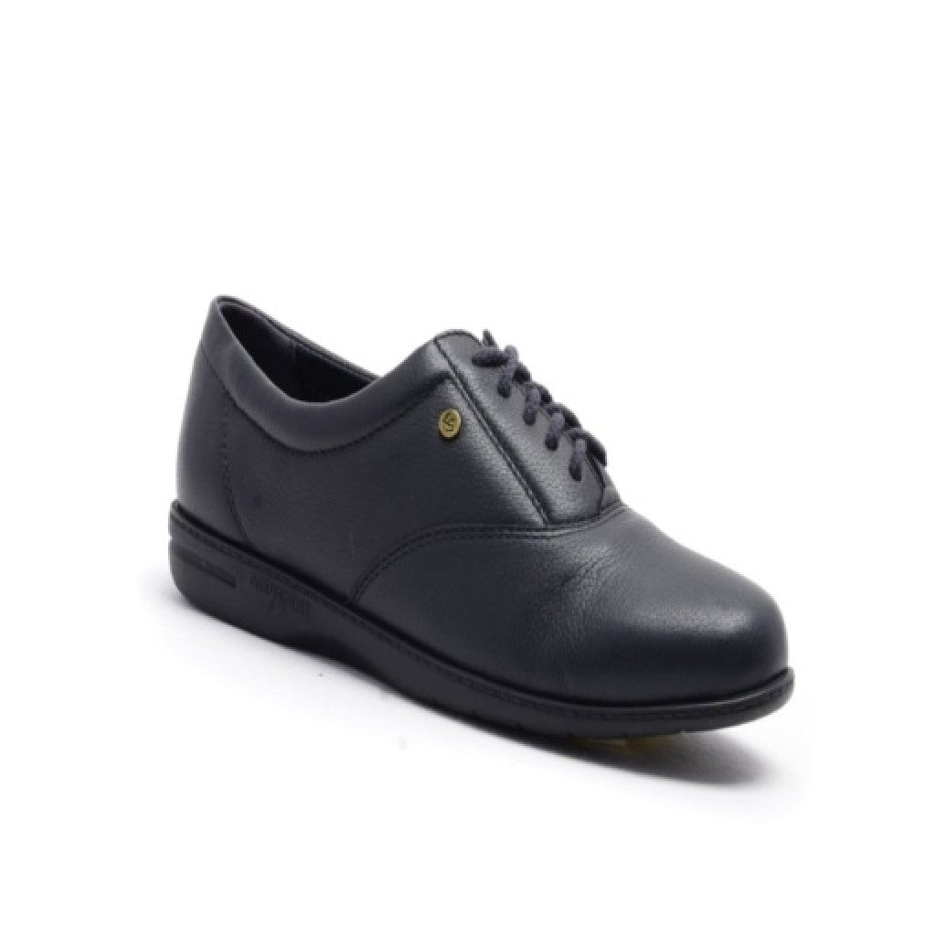 Easy Spirit Motion Leather Oxfords Cushioned Arch Support Women's Athletic Shoe - Navy Le - 1