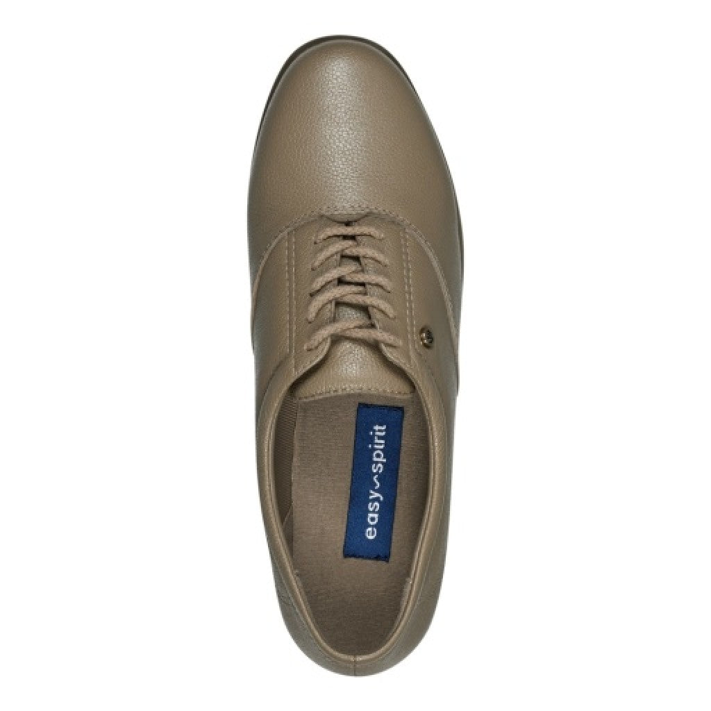 Easy Spirit Motion Leather Oxfords Cushioned Arch Support Women's Athletic Shoe - Wheatfie L - 6