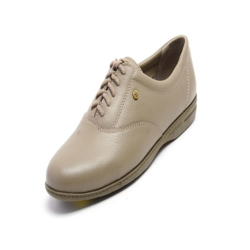 Easy Spirit Motion Leather Oxfords Cushioned Arch Support Women's Athletic Shoe - Wheatfie L - 8