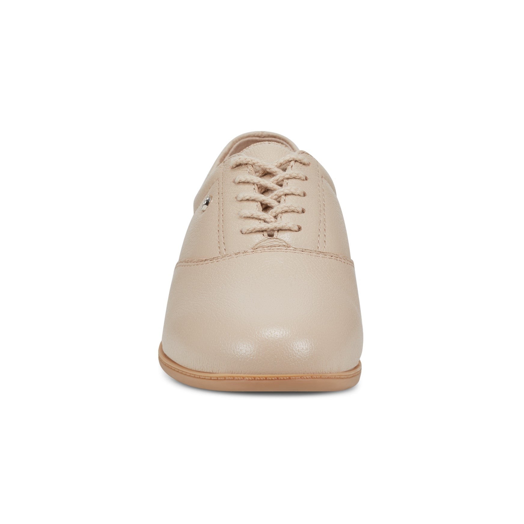 Easy Spirit Motion Leather Oxfords Cushioned Arch Support Women's Walking Shoe - Natural Leather - 3