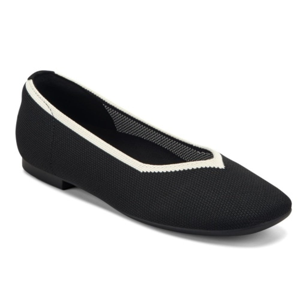 Easy Spirit Norene Cushioned Arch-Support Women's Ballet Casual - Black - 1