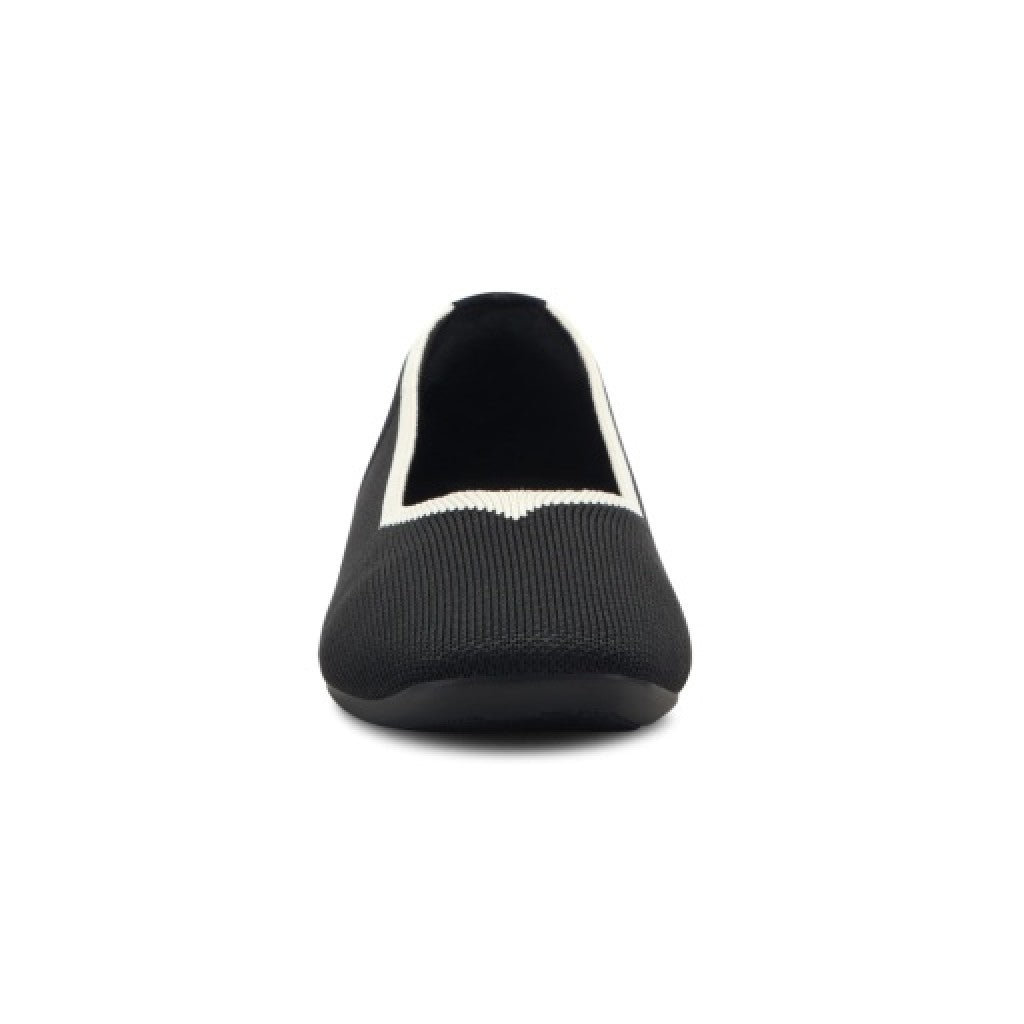 Easy Spirit Norene Cushioned Arch-Support Women's Ballet Casual - Black - 3