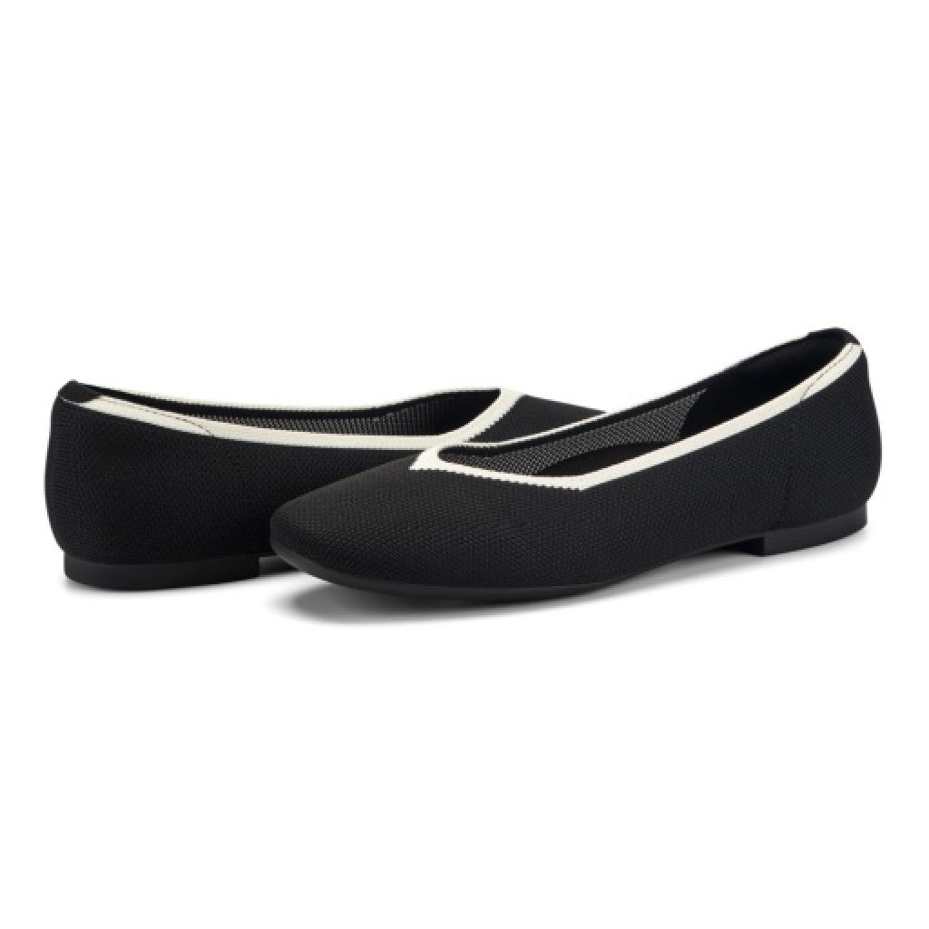 Easy Spirit Norene Cushioned Arch-Support Women's Ballet Casual - Black - 7