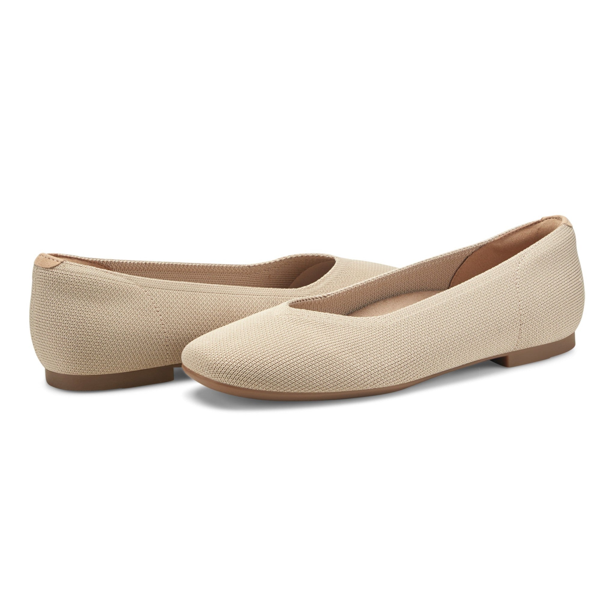 Easy Spirit Norene Cushioned Arch-Support Women's Ballet Casual - Medium Natural - 7