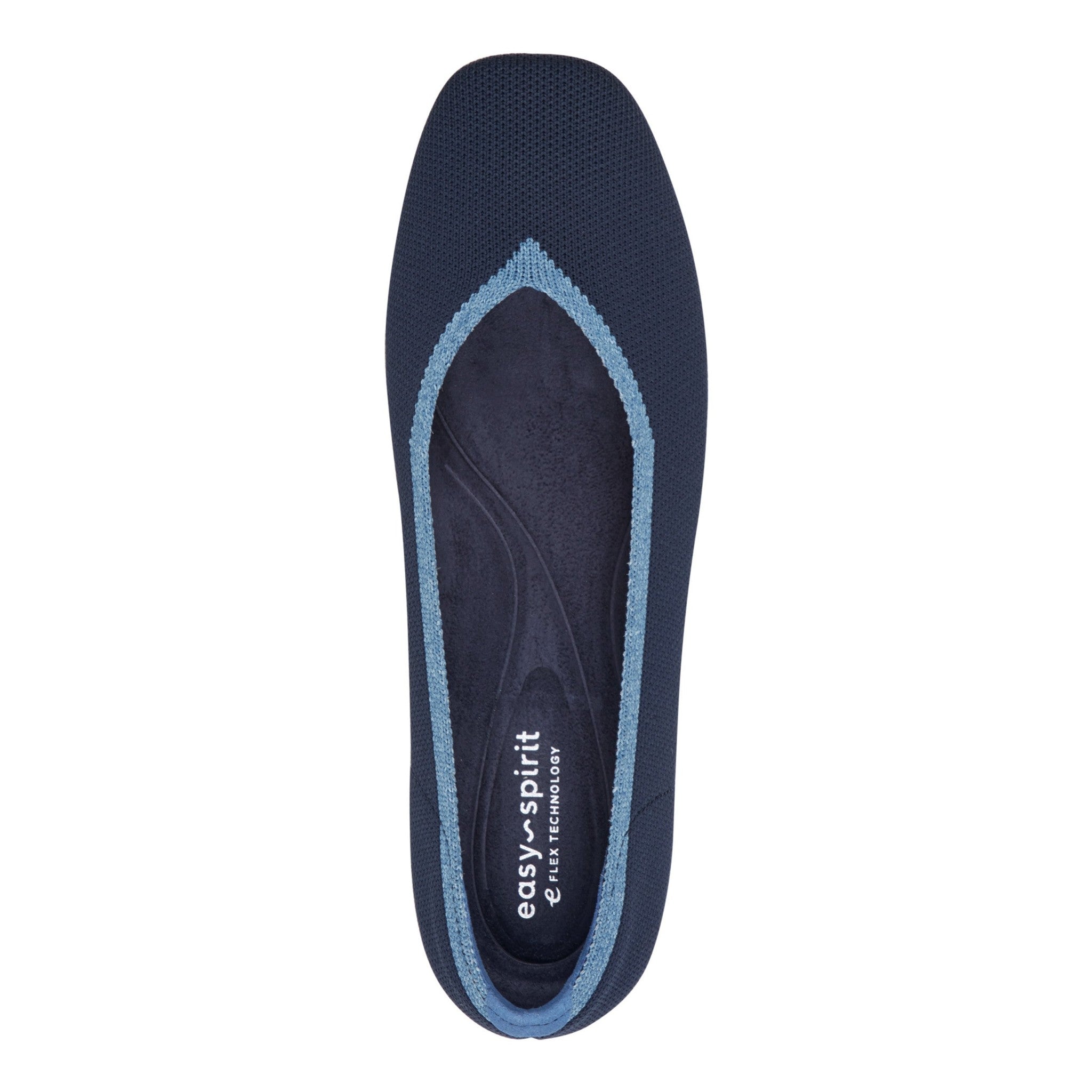 Easy Spirit Norene Cushioned Arch-Support Women's Ballet Casual - Navy/light Blue - 5