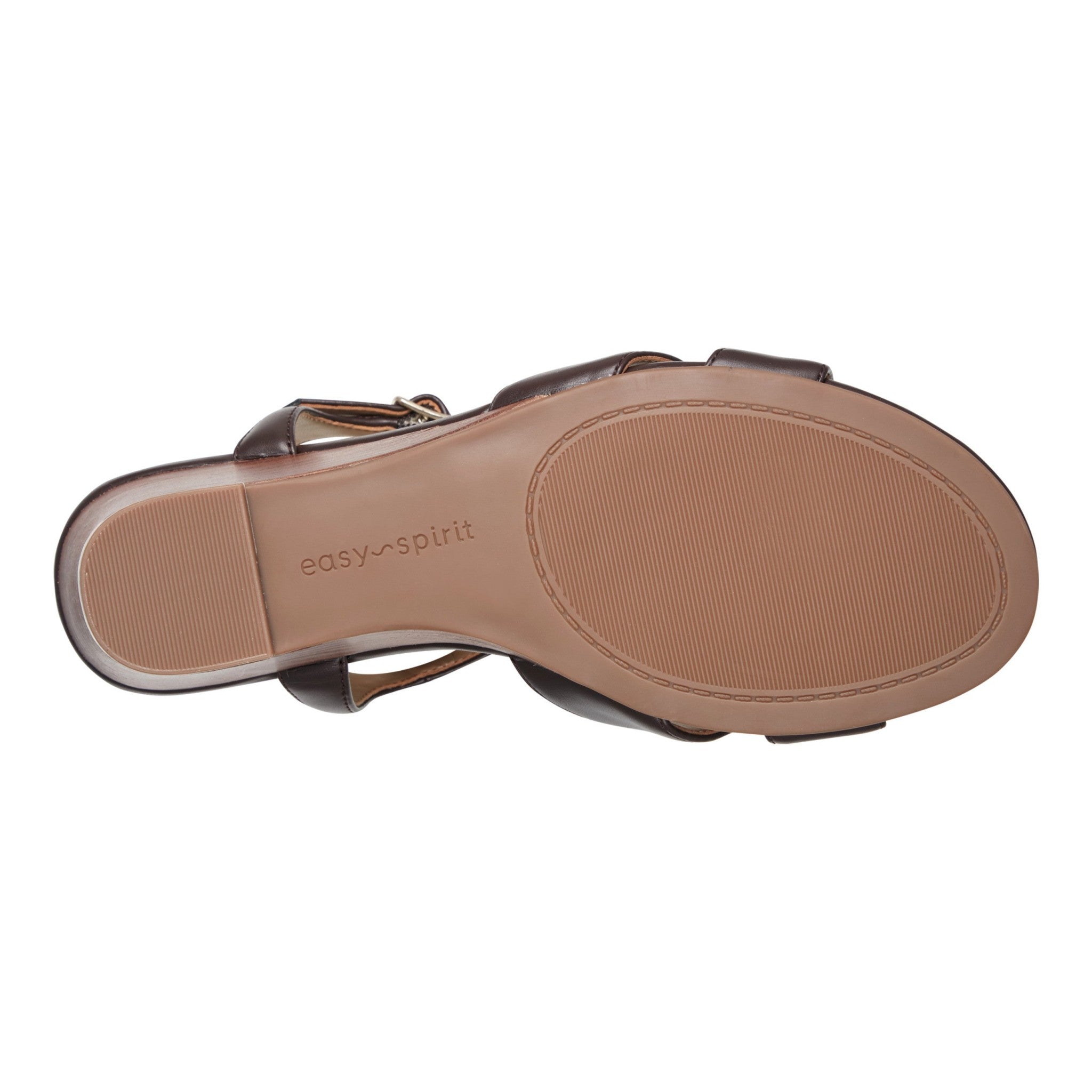 Easy Spirit Noya Cushioned Arch Support Comfort Women's Dress Wedge Sandal - Dark Brown - 6