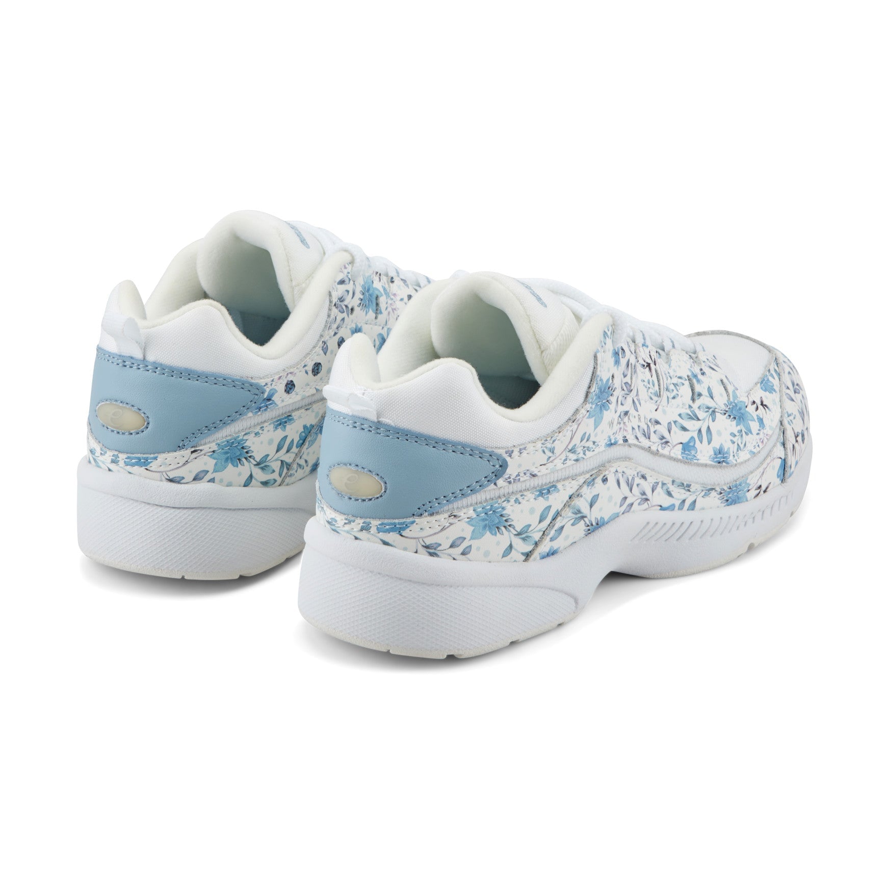 Easy Spirit Romy Women's White Blue Floral Walking Shoes - White Blue Floral - View 3