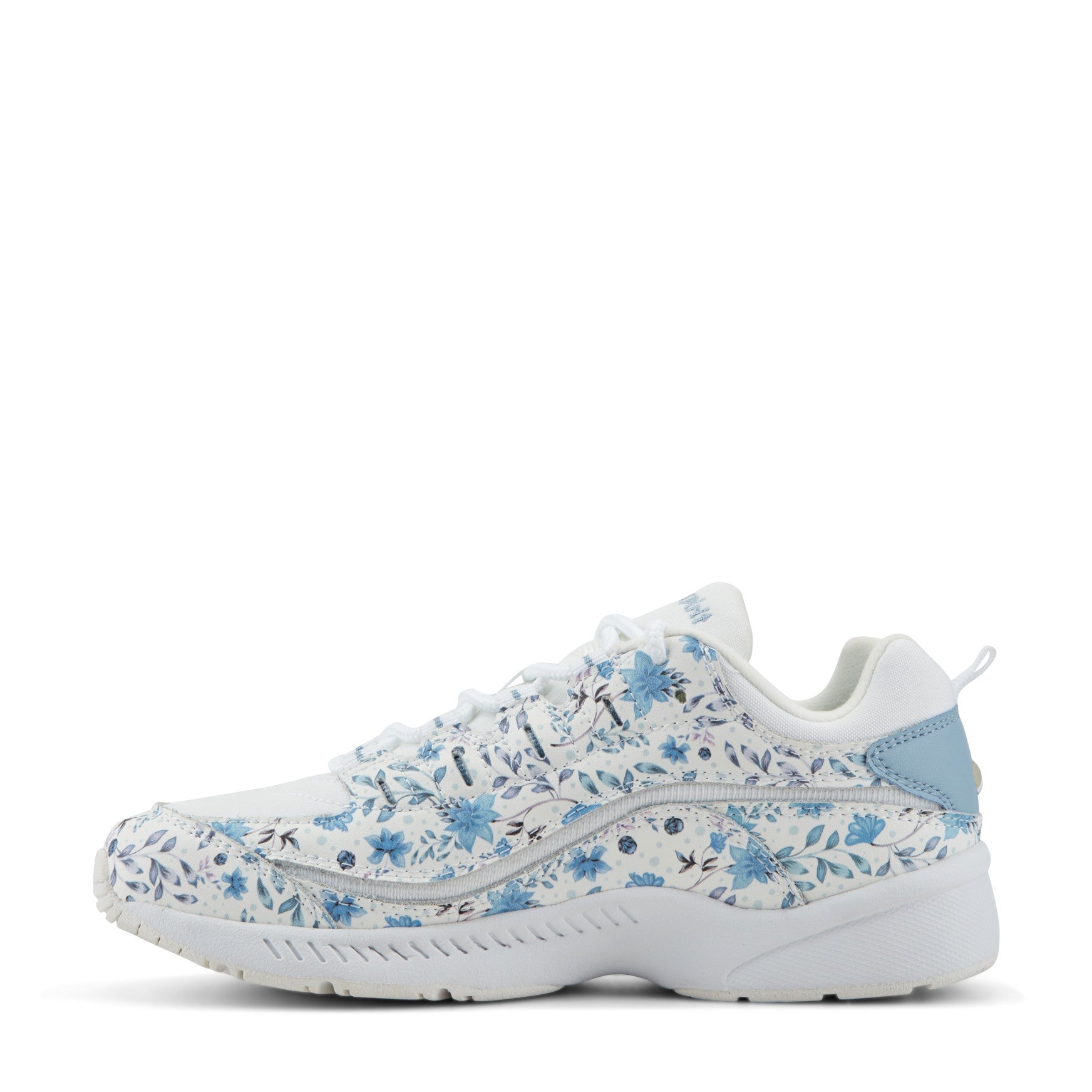 Easy Spirit Romy Women's White Blue Floral Walking Shoes - White Blue Floral - View 4