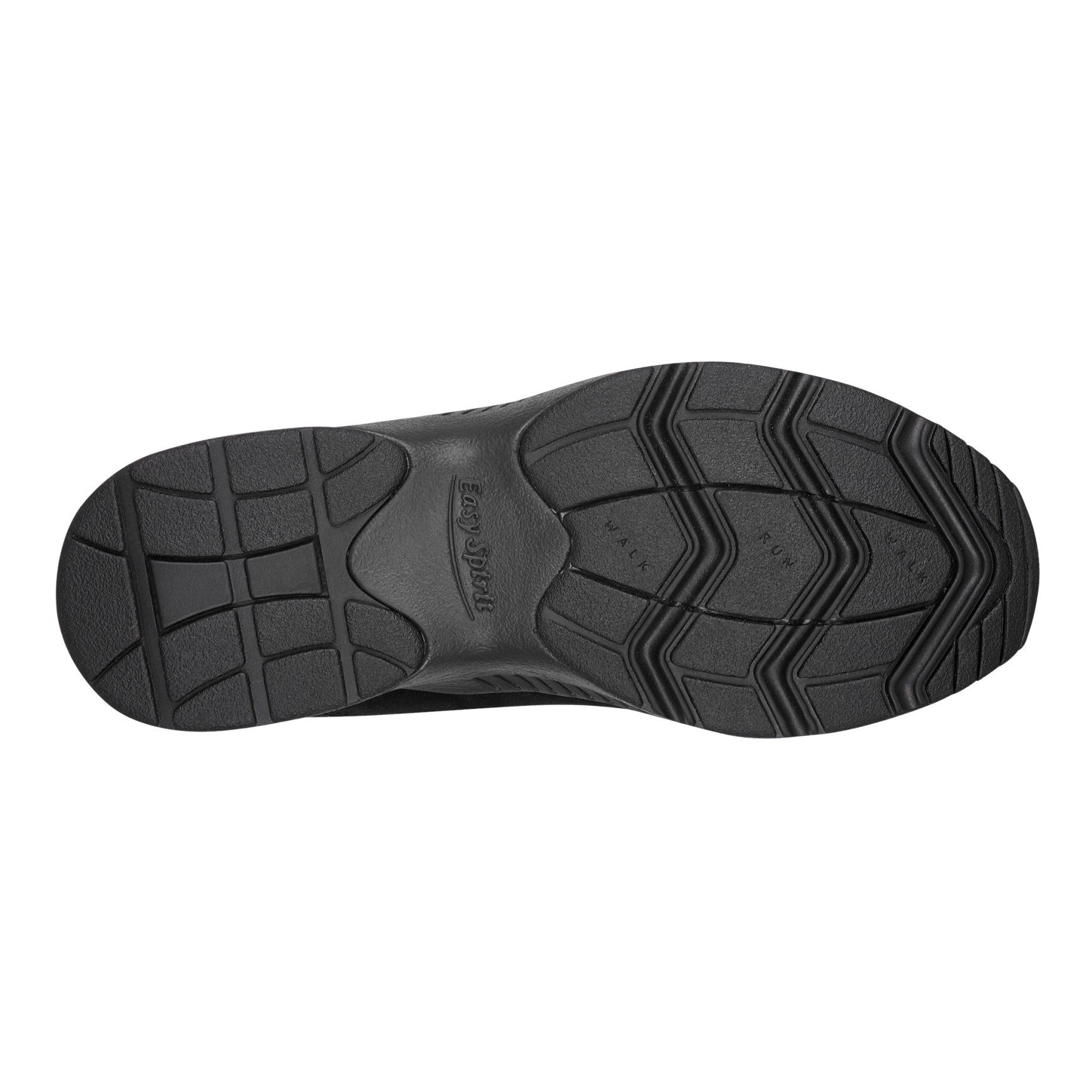 Easy Spirit Romy Athletic Cushioned Lace-Up Women's Walking Shoe - Black Leopard Suede - 6