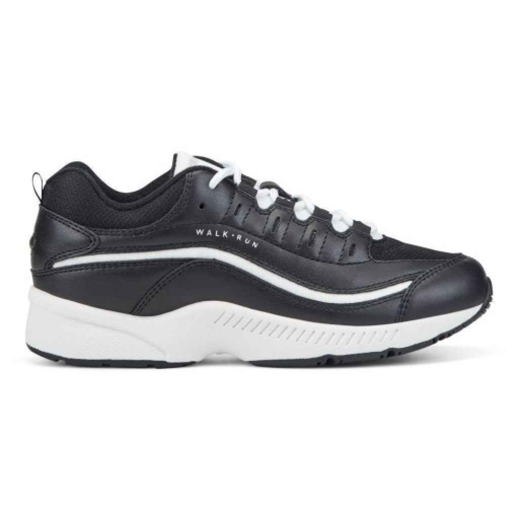 Easy Spirit Romy Cushioned Arch-Support Lace-Up Women's Walking Shoe - Black - 2