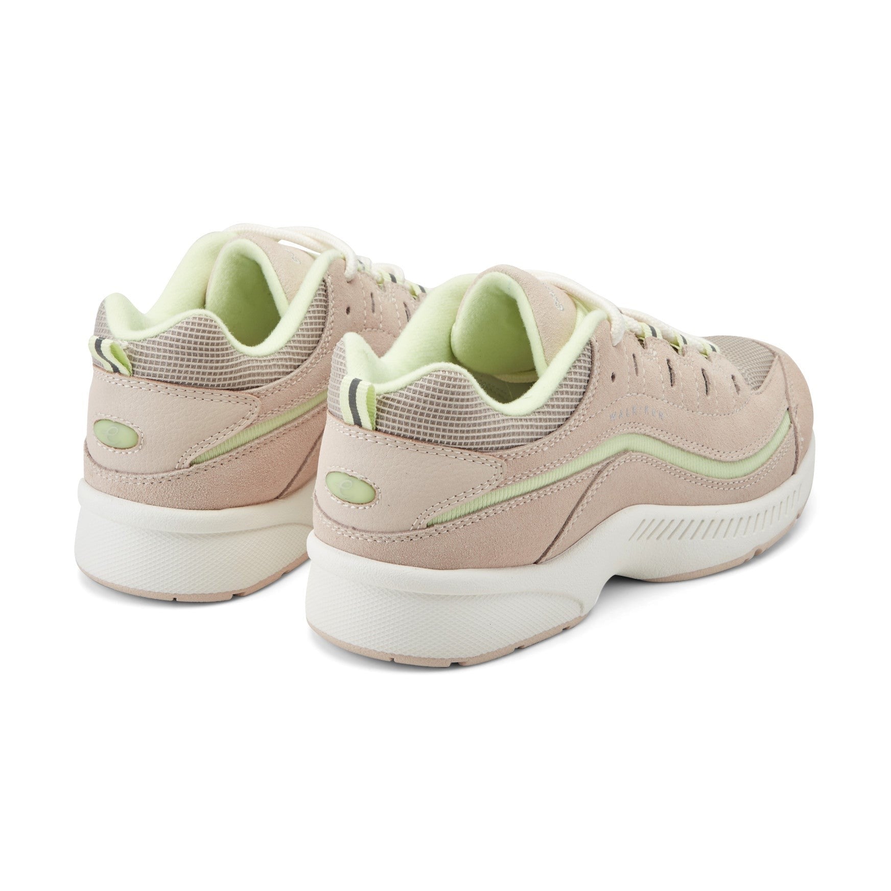 Easy Spirit Romy Cushioned Arch-Support Lace-Up Women's Walking Shoe - Light Pink/green - 3
