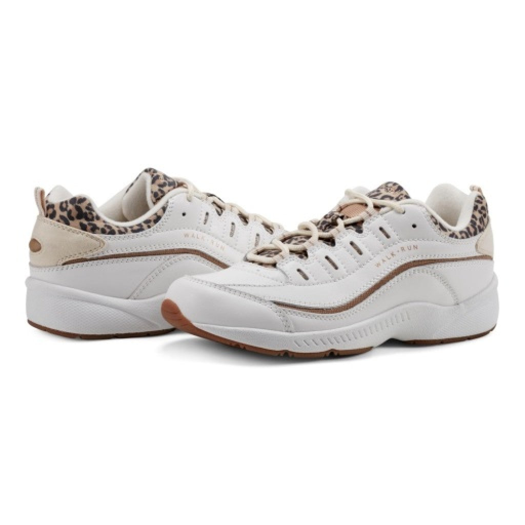 Easy Spirit Romy Cushioned Arch-Support Lace-Up Women's Walking Shoe - White - 7