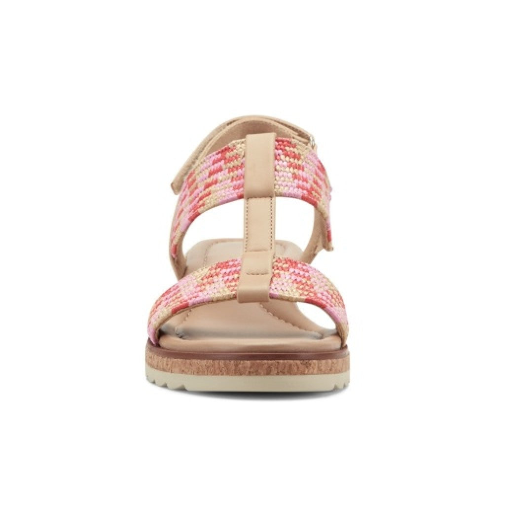 Easy Spirit Selene Wedge Sandal Cushioned Arch Support Women's Wedge Sandal - Medium Pink - 3