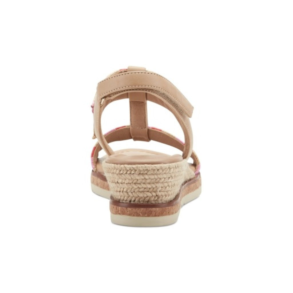 Easy Spirit Selene Wedge Sandal Cushioned Arch Support Women's Wedge Sandal - Medium Pink - 4