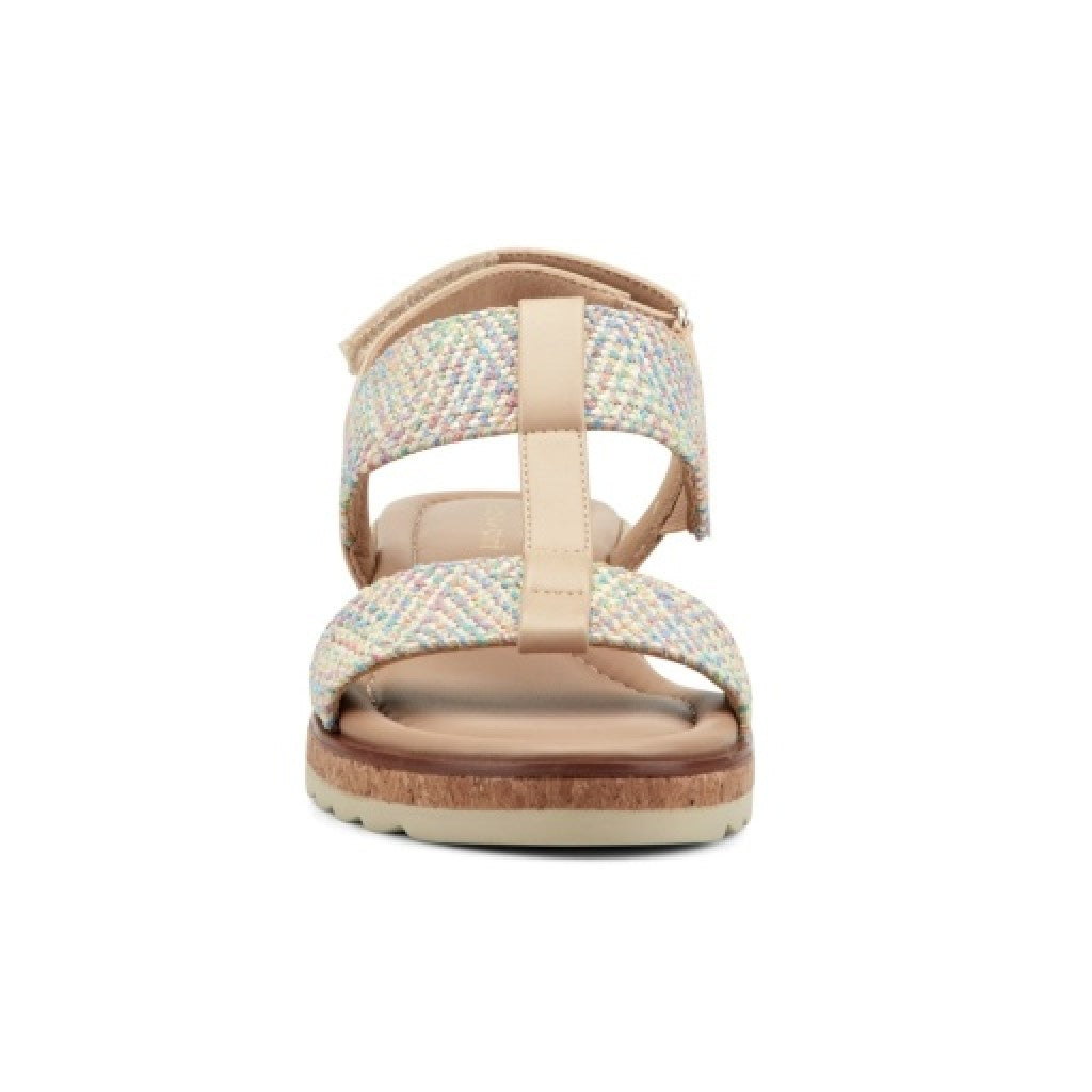 Easy Spirit Selene Wedge Sandal Cushioned Arch Support Women's Wedge Sandal - White - 3