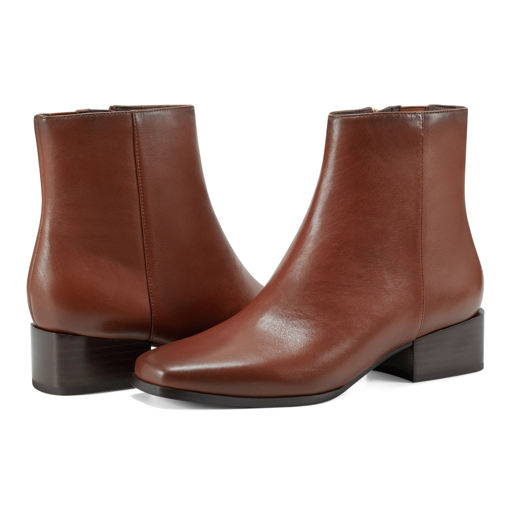 Easy Spirit Sidney Cushioned Arch-Support Women's Dress Bootie - Brown Leather - 7