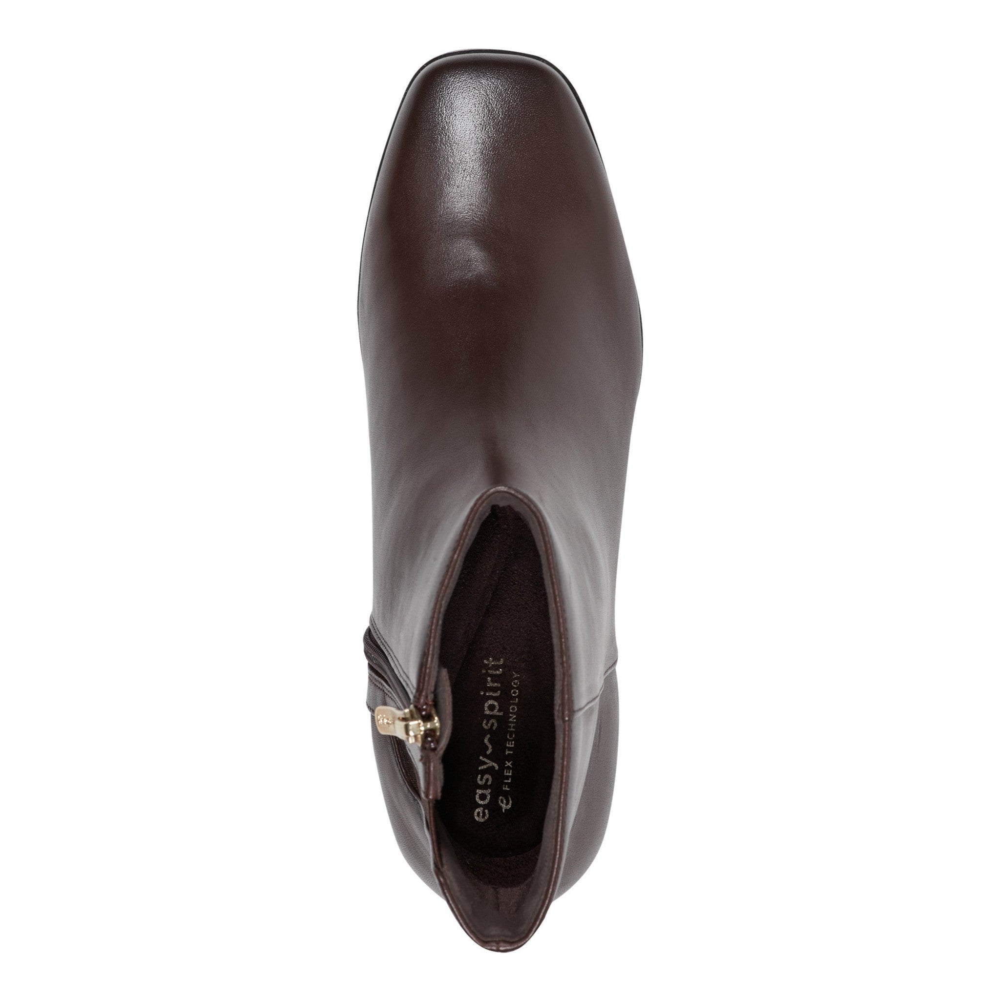Easy Spirit Sidney Cushioned Arch-Support Women's Dress Bootie - Dark Brown Leather - 5