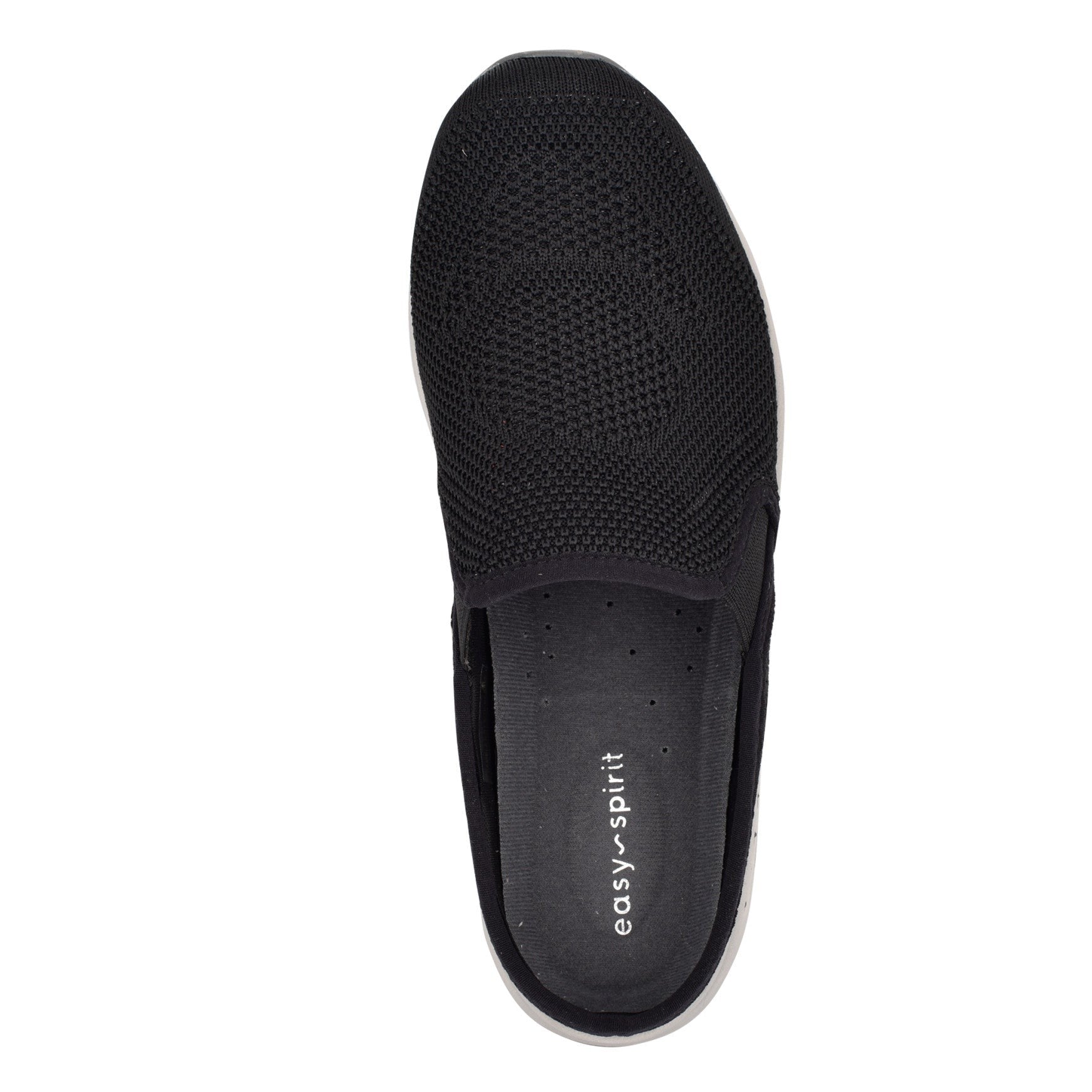 Easy Spirit Takeknit Eco Athletic Cushioned Comfort Arch Support Women's Clog - Black Recycled Knit - 4