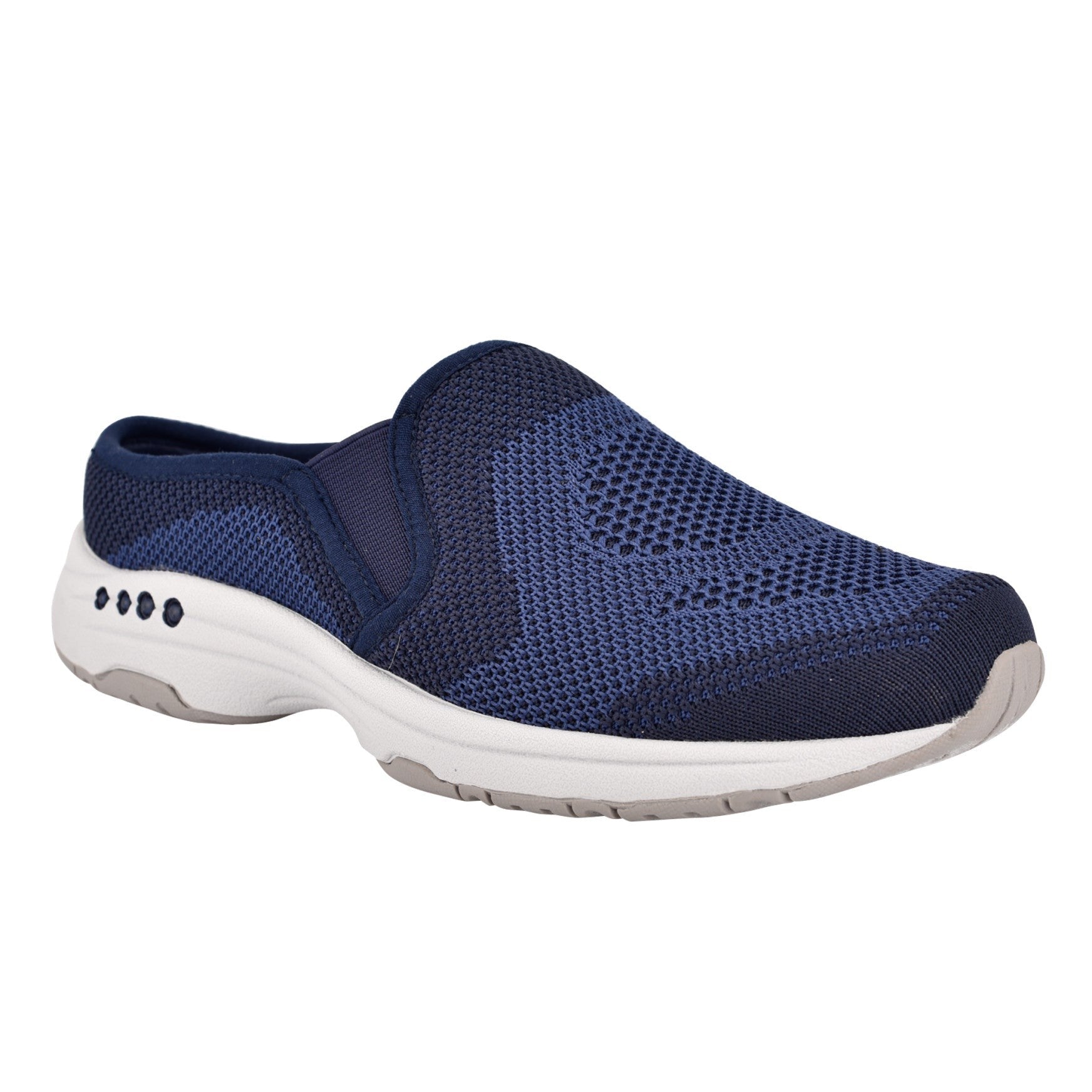 Easy Spirit Takeknit Eco Athletic Cushioned Comfort Arch Support Women's Clog - Navy Recycled Knit - 2