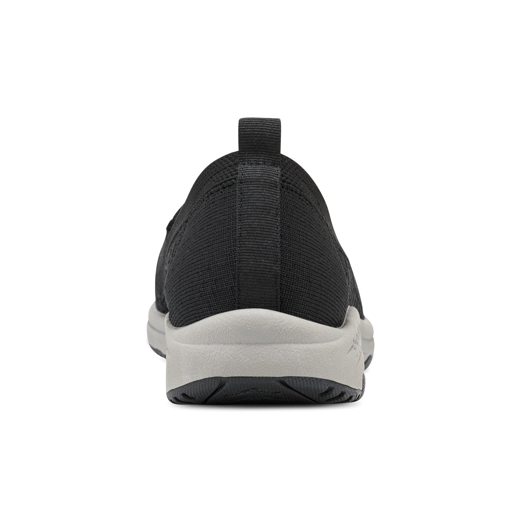 Easy Spirit Tech Eco Slip On — cushioned arch support Women's Athletic Shoe - Black Recycled Knit - 6