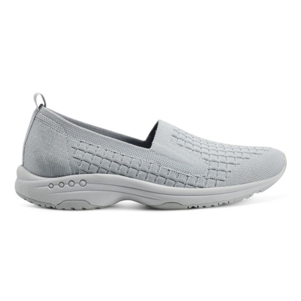Easy Spirit Tech Eco Slip On — cushioned arch support Women's Athletic Shoe - Light Gray - 2