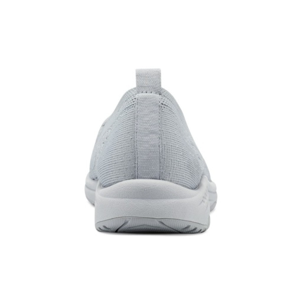 Easy Spirit Tech Eco Slip On — cushioned arch support Women's Athletic Shoe - Light Gray - 4