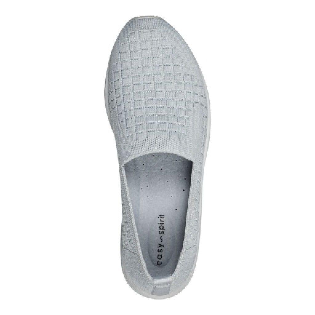 Easy Spirit Tech Eco Slip On — cushioned arch support Women's Athletic Shoe - Light Gray - 6