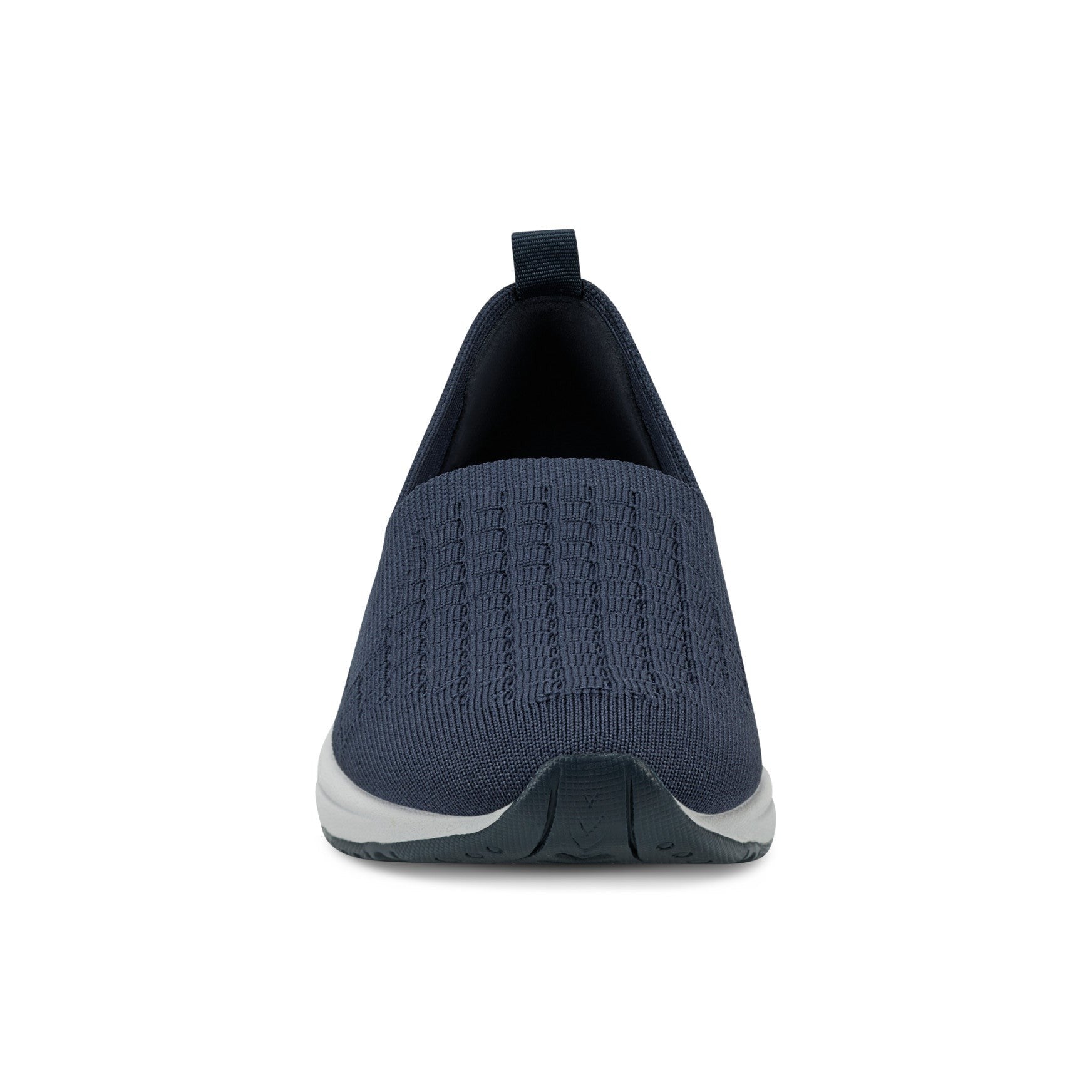 Easy Spirit Tech Eco Slip On — cushioned arch support Women's Athletic Shoe - Navy Recycled Knit - 4