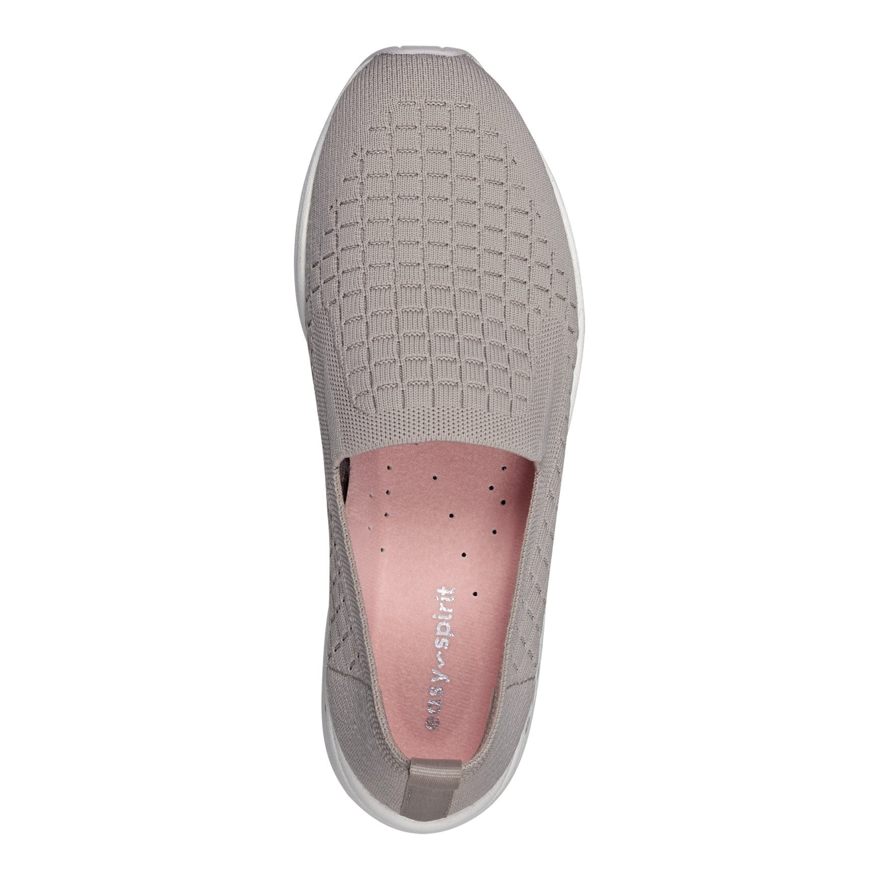Easy Spirit Tech Eco Slip On — cushioned arch support Women's Athletic Shoe - Taupe - 5