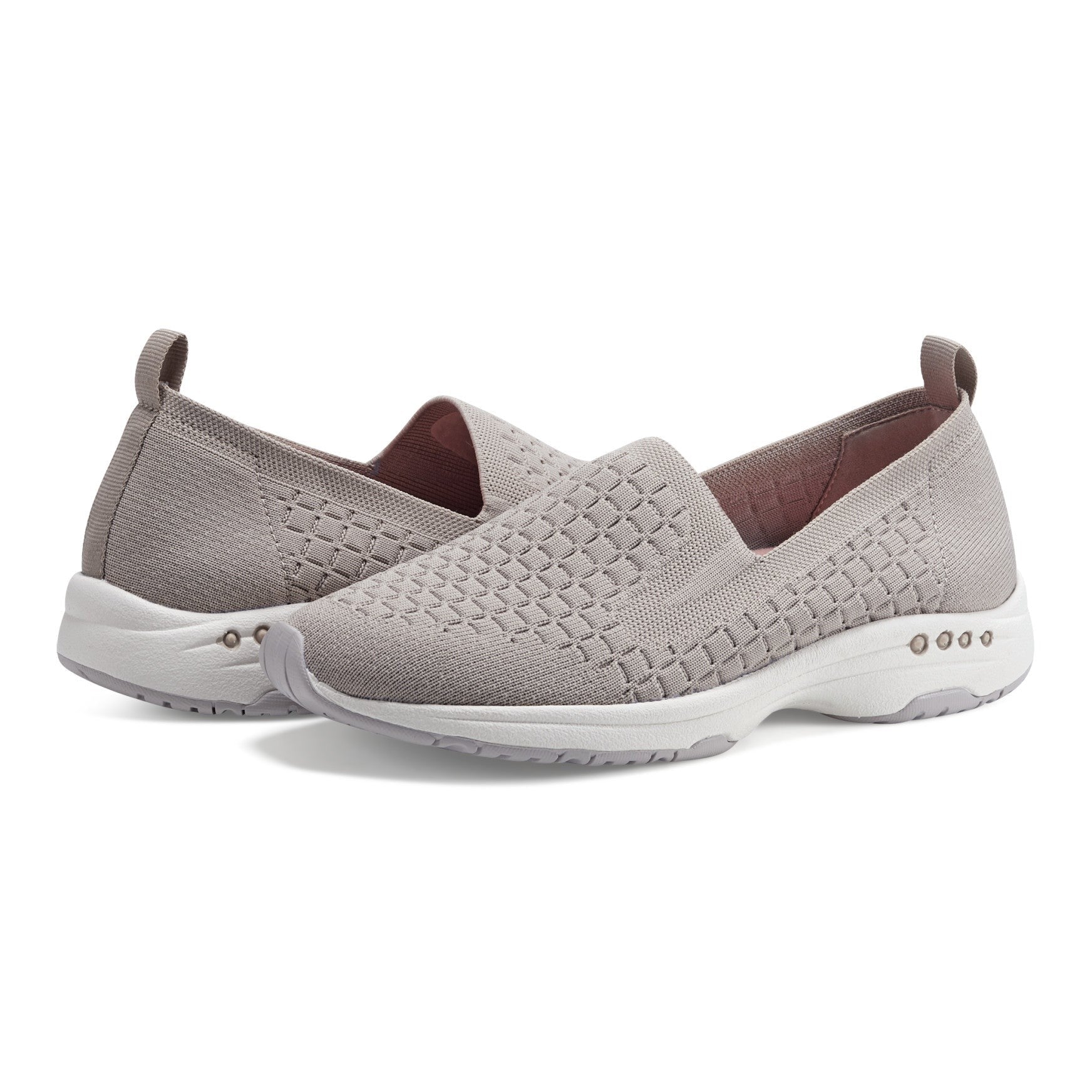 Easy Spirit Tech Eco Slip On — cushioned arch support Women's Athletic Shoe - Taupe - 7
